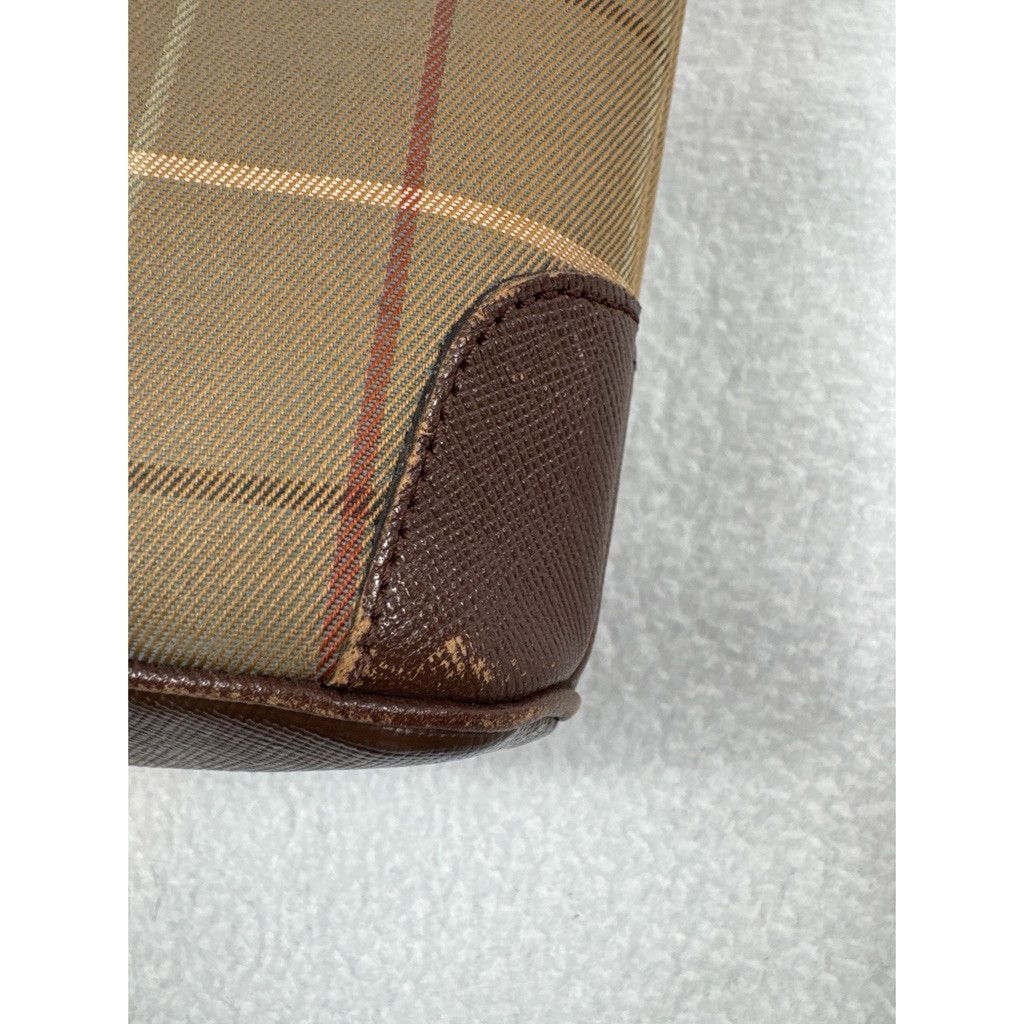 Burberry Vintage Burberrys Clutch Cosmetic Bag Check 9.5”x6”x2” Size ONE SIZE - 7 Thumbnail