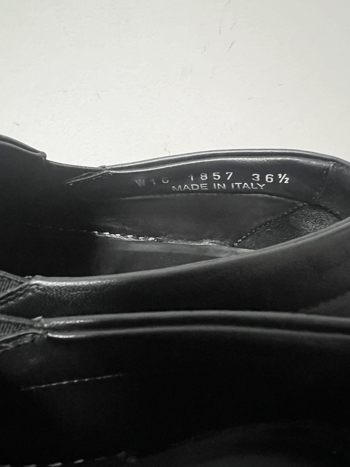 Rick owens leather slip on boat sz 36.5