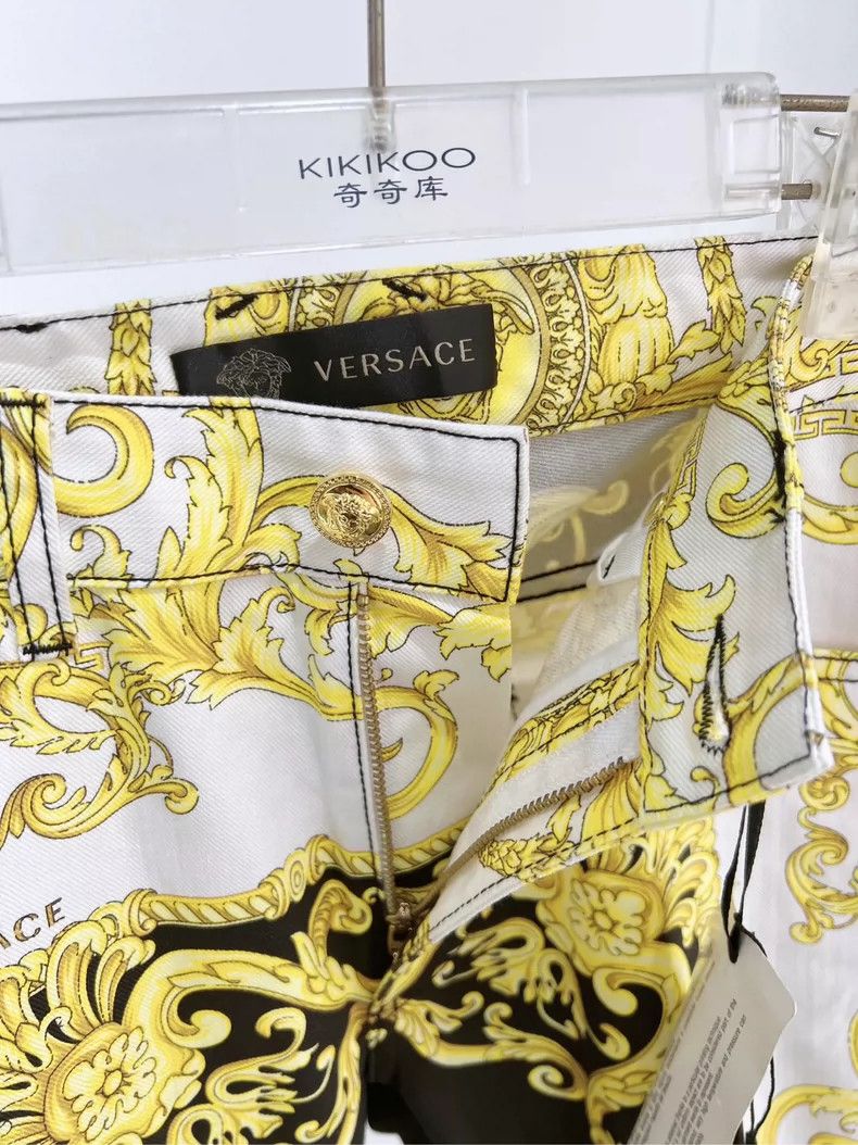 Versace Versace Gold baroque print jeans Size US 31 - 4 Thumbnail
