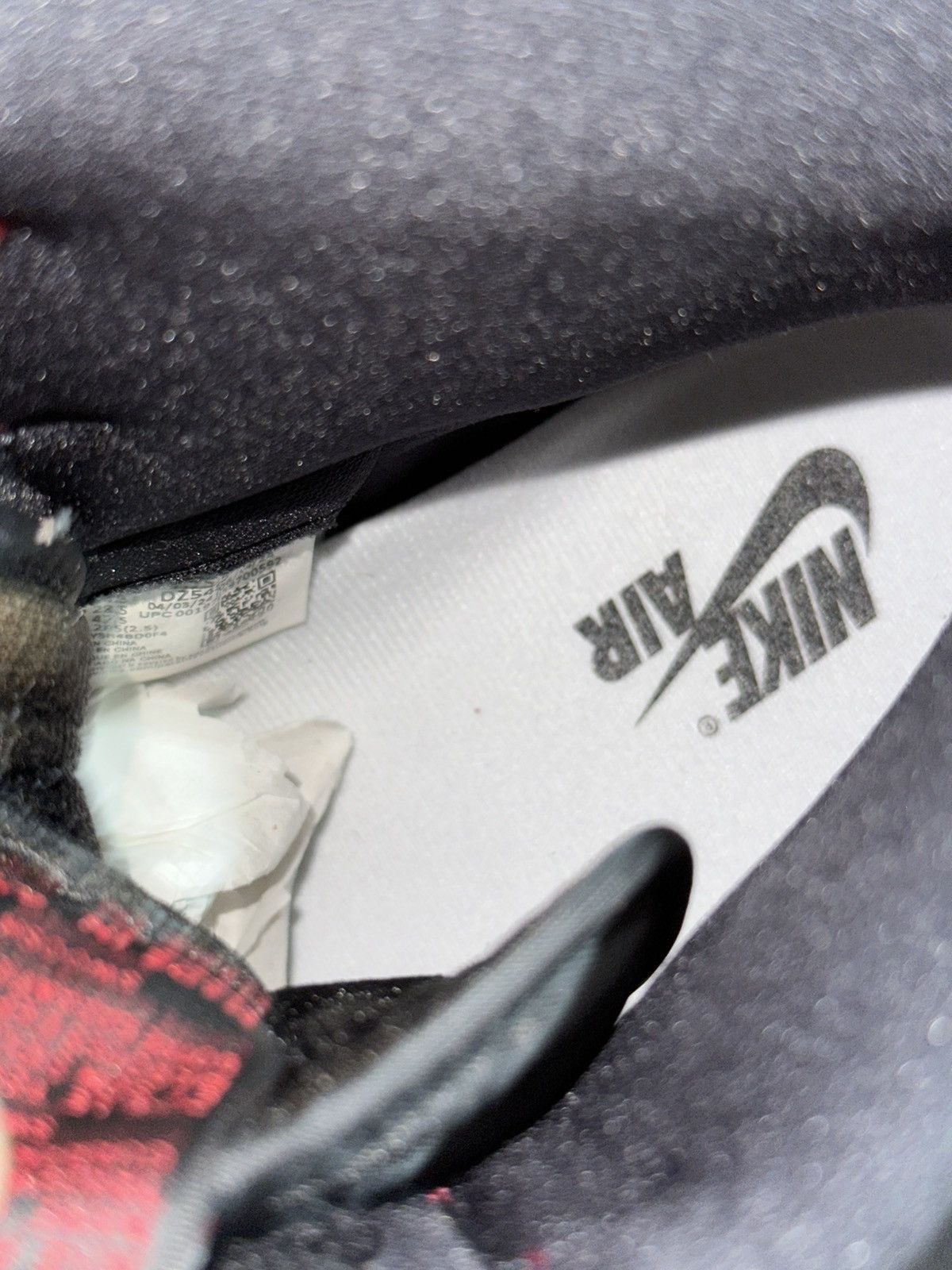 Jordan Brand × Nike Nike Air Jordan Retro 1 High Black Toe Reimagined Size US 10.5 / EU 43-44 - 11 Thumbnail