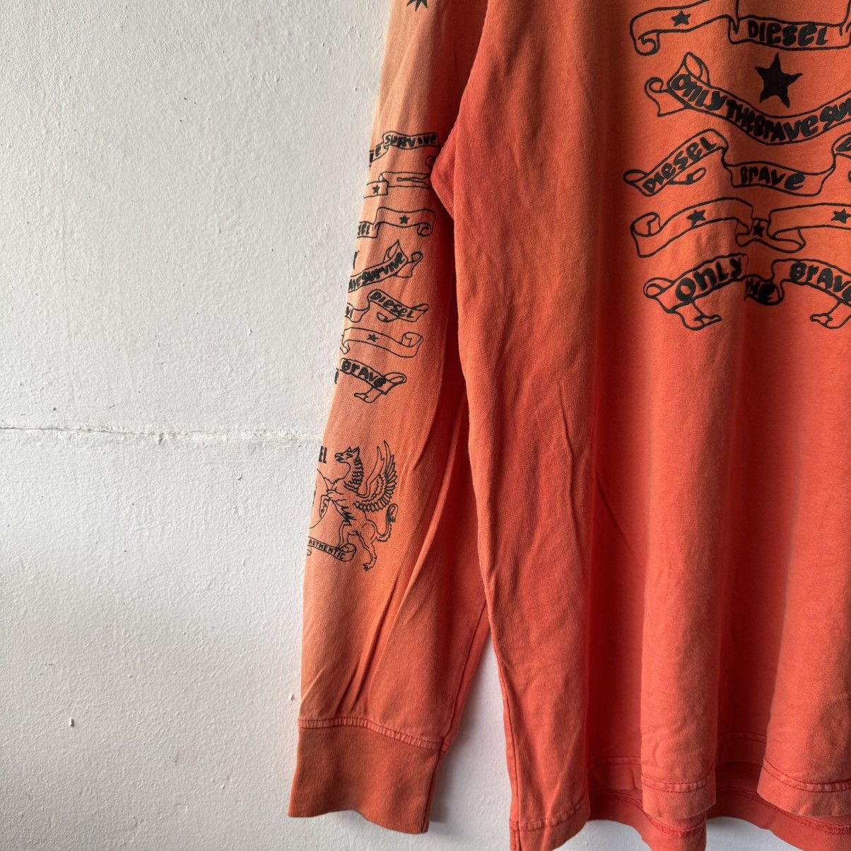 If Six Was Nine Diesel T-Just Long Sleeve Chrome Shirt Size US L / EU 52-54 / 3 - 4 Thumbnail