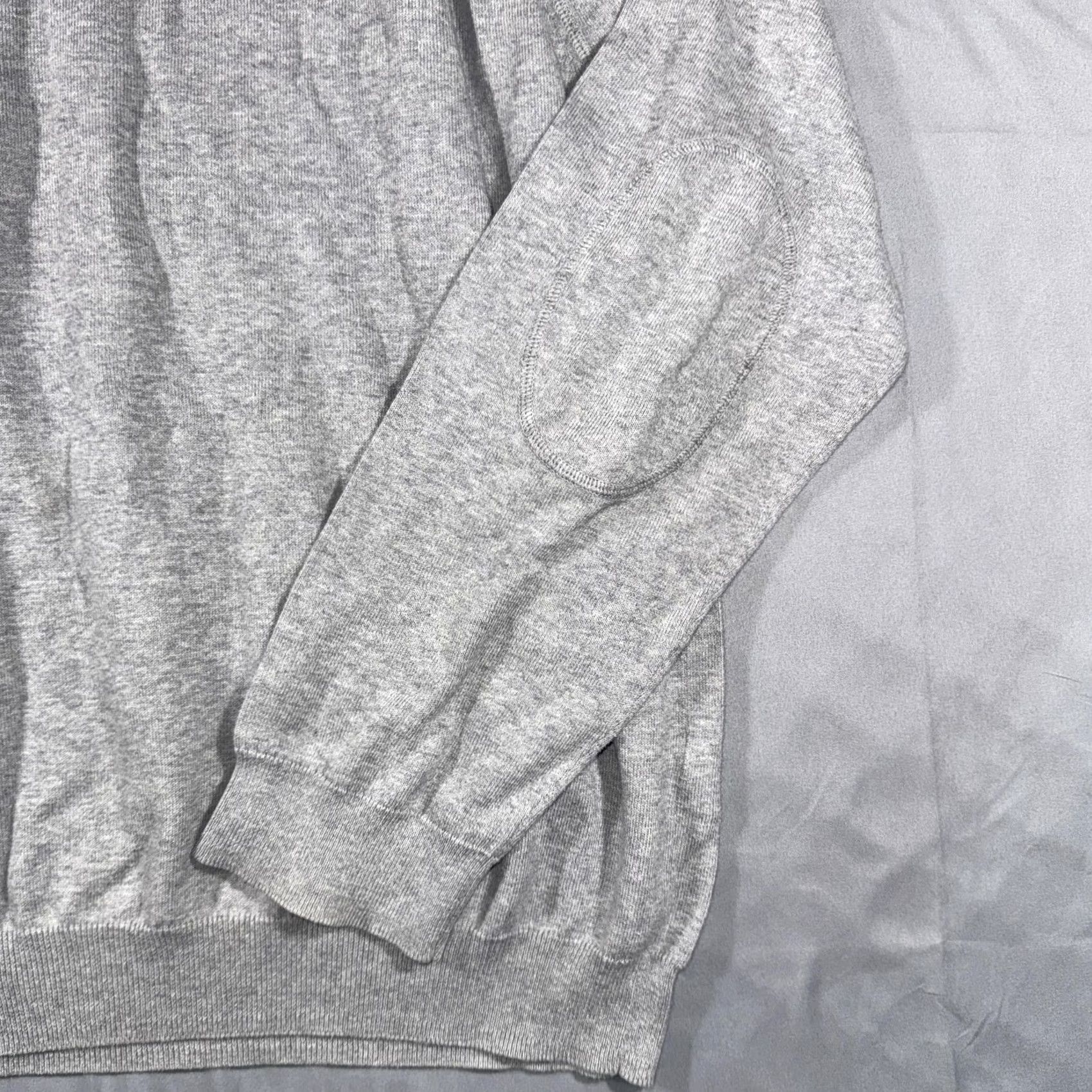 Vince Vince Sweater Mens 2XL Gray 100% Cotton Crewneck Knit Pullover Elbow Patch Long Sleeve Casual Knit Pullover Regular Fit Size US XXL / EU 58 / 5 - 5 Thumbnail