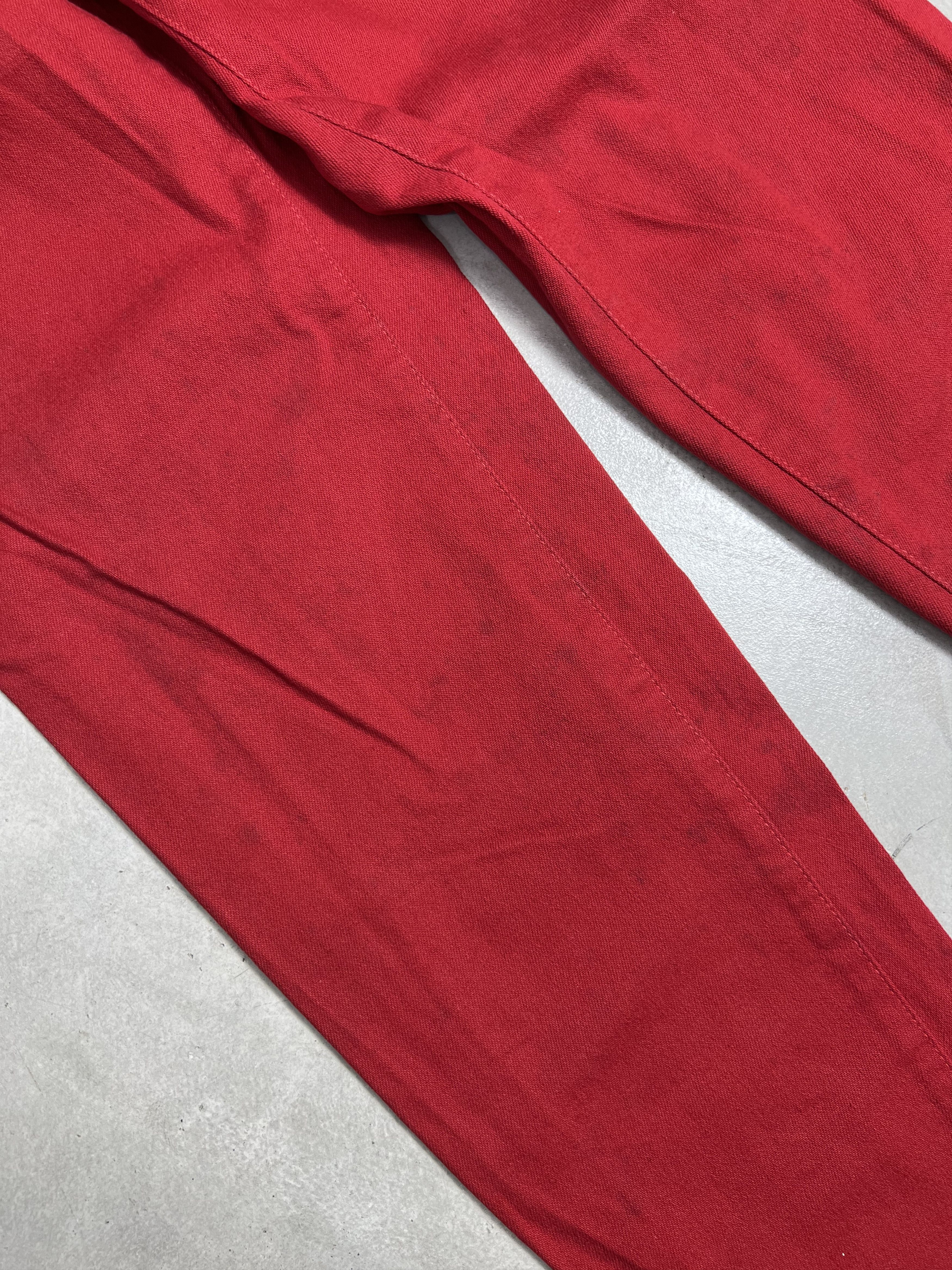 Versace Jeans Couture VERSACE Jeans Couture Red Denim GTMPT379 Size 26" / US 2 / IT 38 - 10 Thumbnail