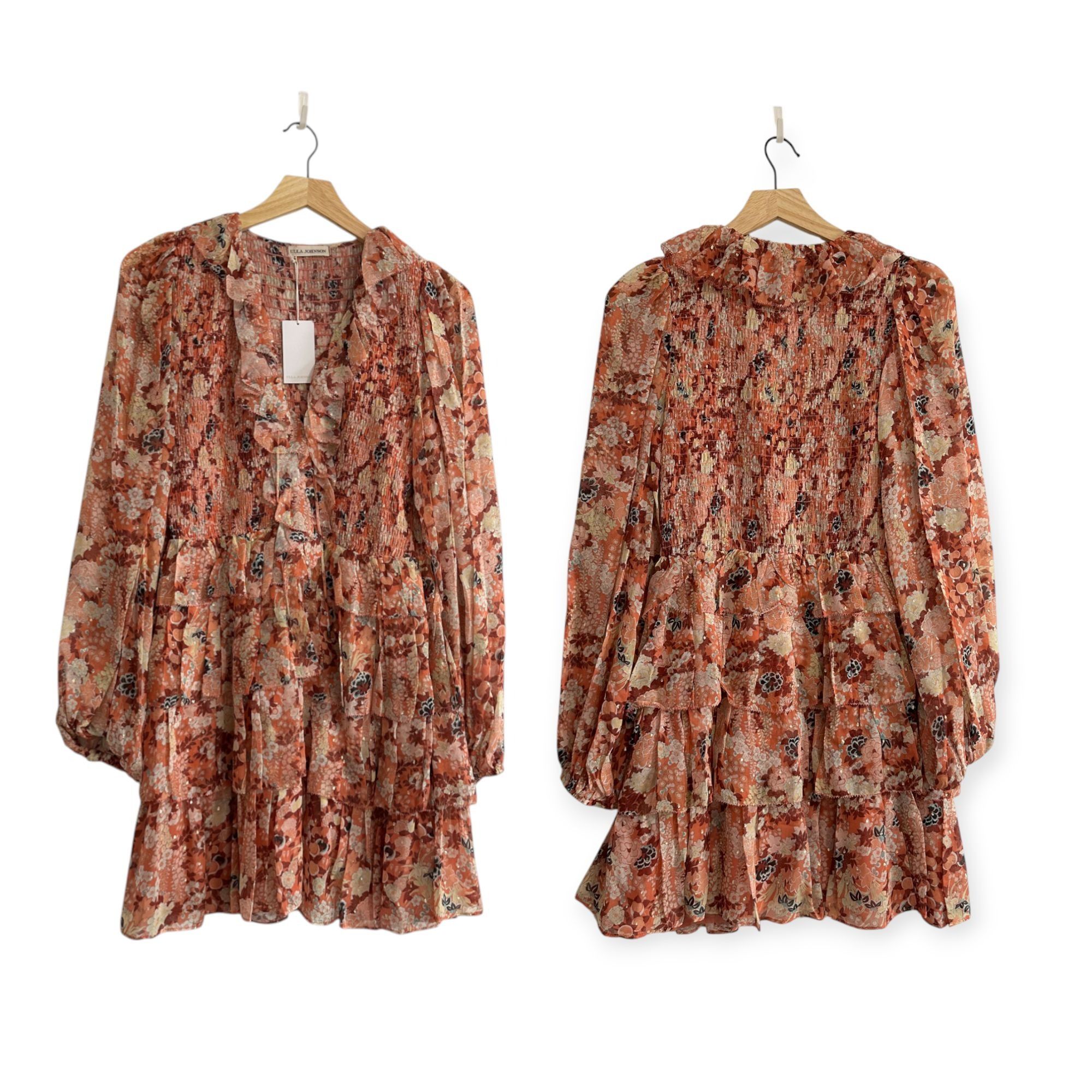 Ulla Johnson ULLA JOHNSON Silk Tamara Dress In Coral, Size 4, Nwt Size S / US 4 / IT 40 - 15 Thumbnail