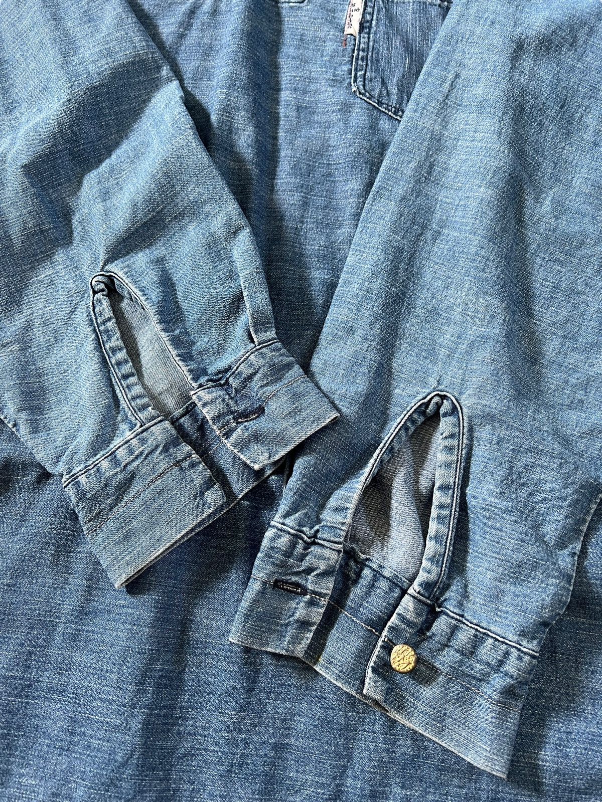 Blue Blue Japan × HOLLYWOOD RANCH MARKET × Japanese Brand Vintage Blue Blue Japan 🇯🇵 Lace Pullover Size US XL / EU 56 / 4 - 7 Thumbnail