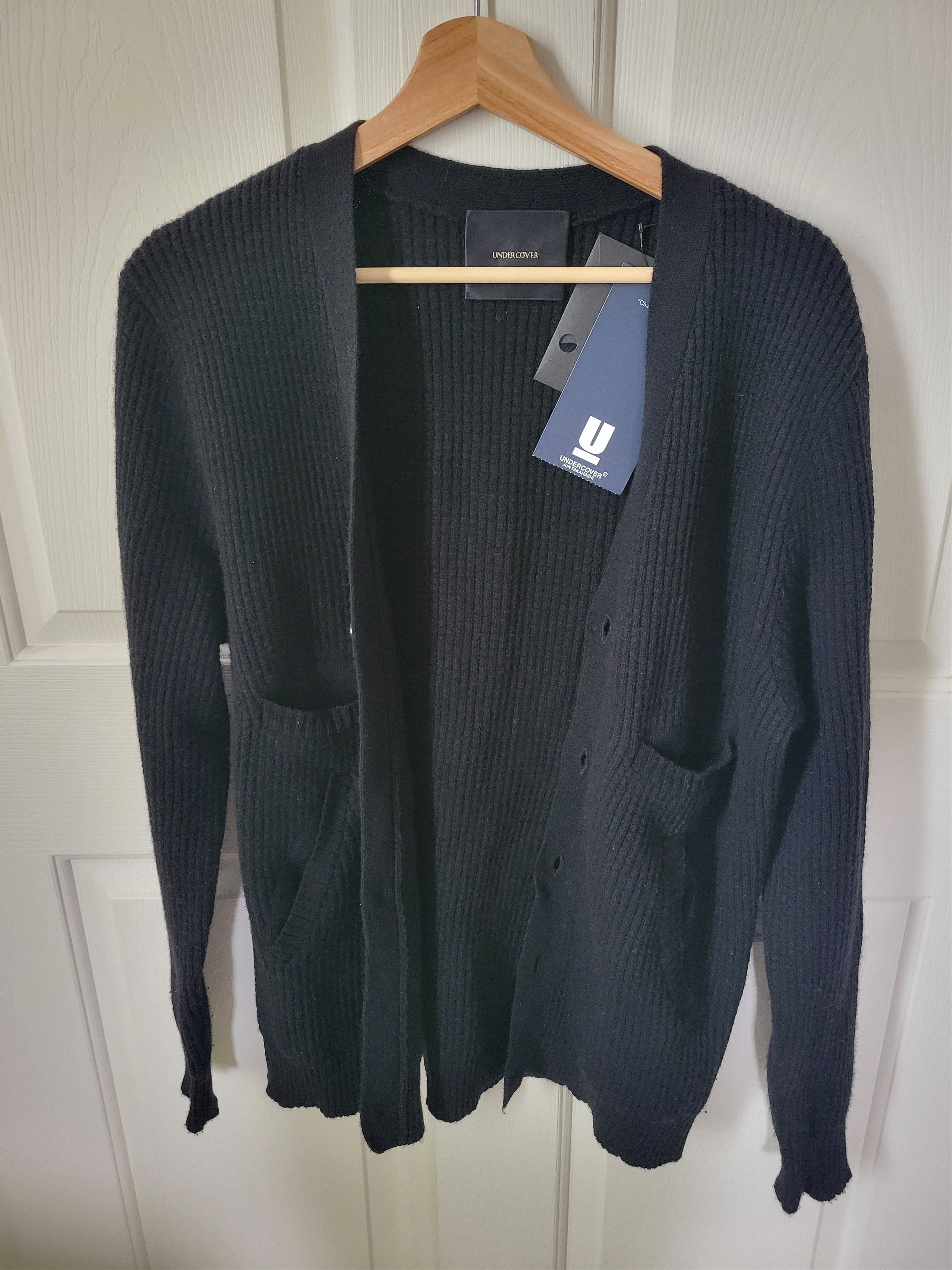 Undercover [BNWT] AW15 Black Cashmere Knit Cardigan Size US M / EU 48-50 / 2 - 2 Thumbnail