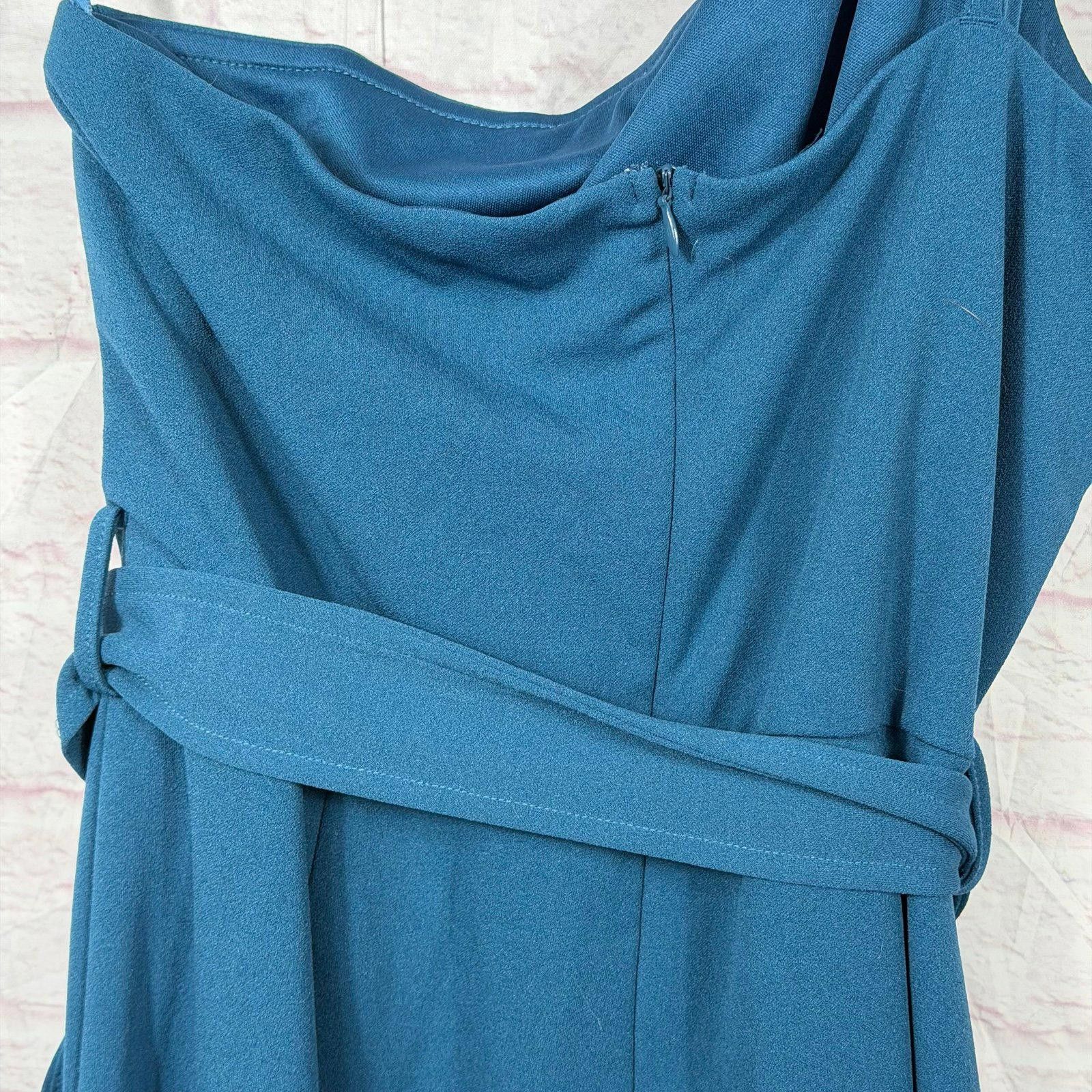 Other Blue Sleeveless Large Jumpsuit with Belt Size 36" / US 14 / IT 50 - 8 Thumbnail
