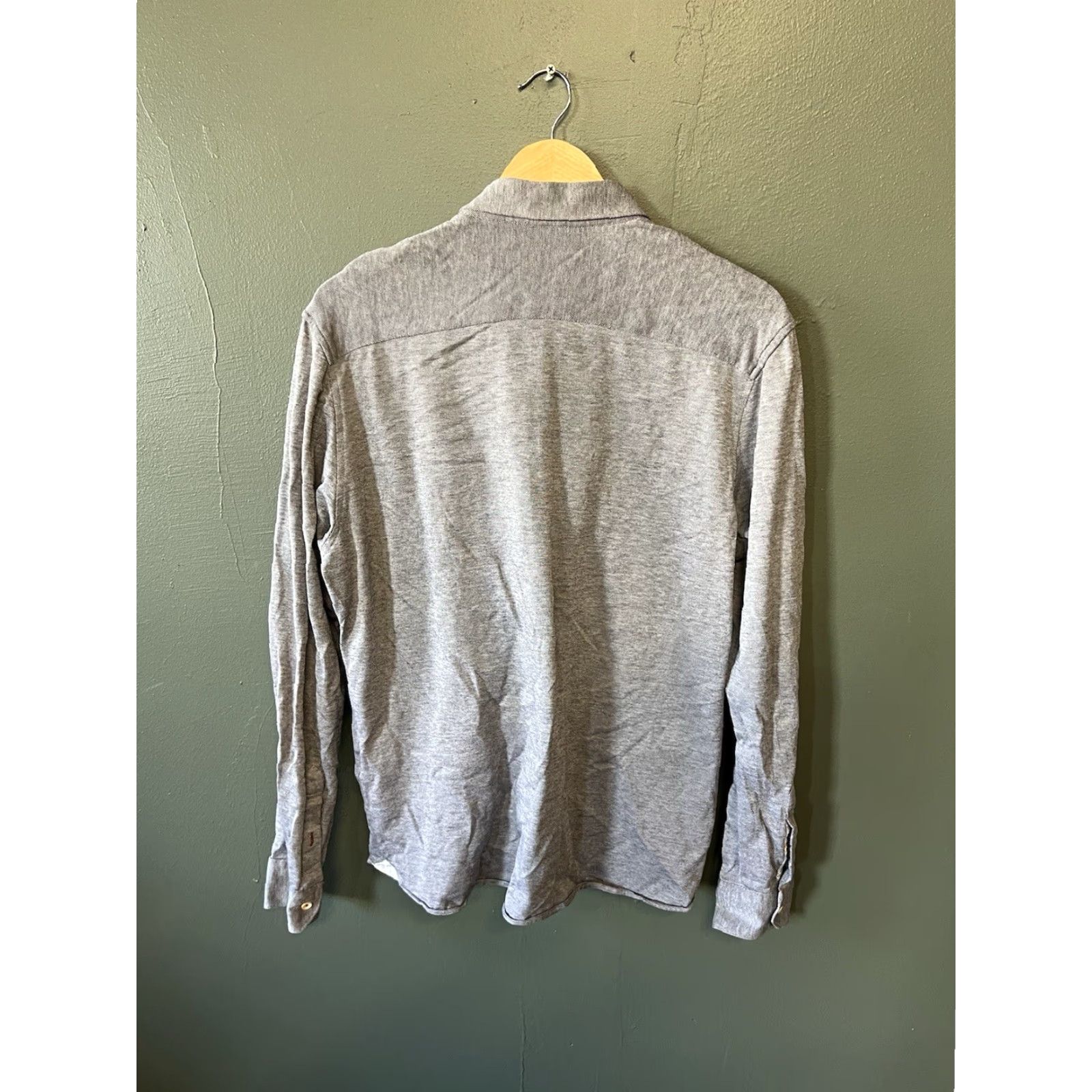 Ted Baker Ted Baker Mens Gray Long Sleeve Button-Up Shirt Size S Size US S / EU 44-46 / 1 - 2 Thumbnail