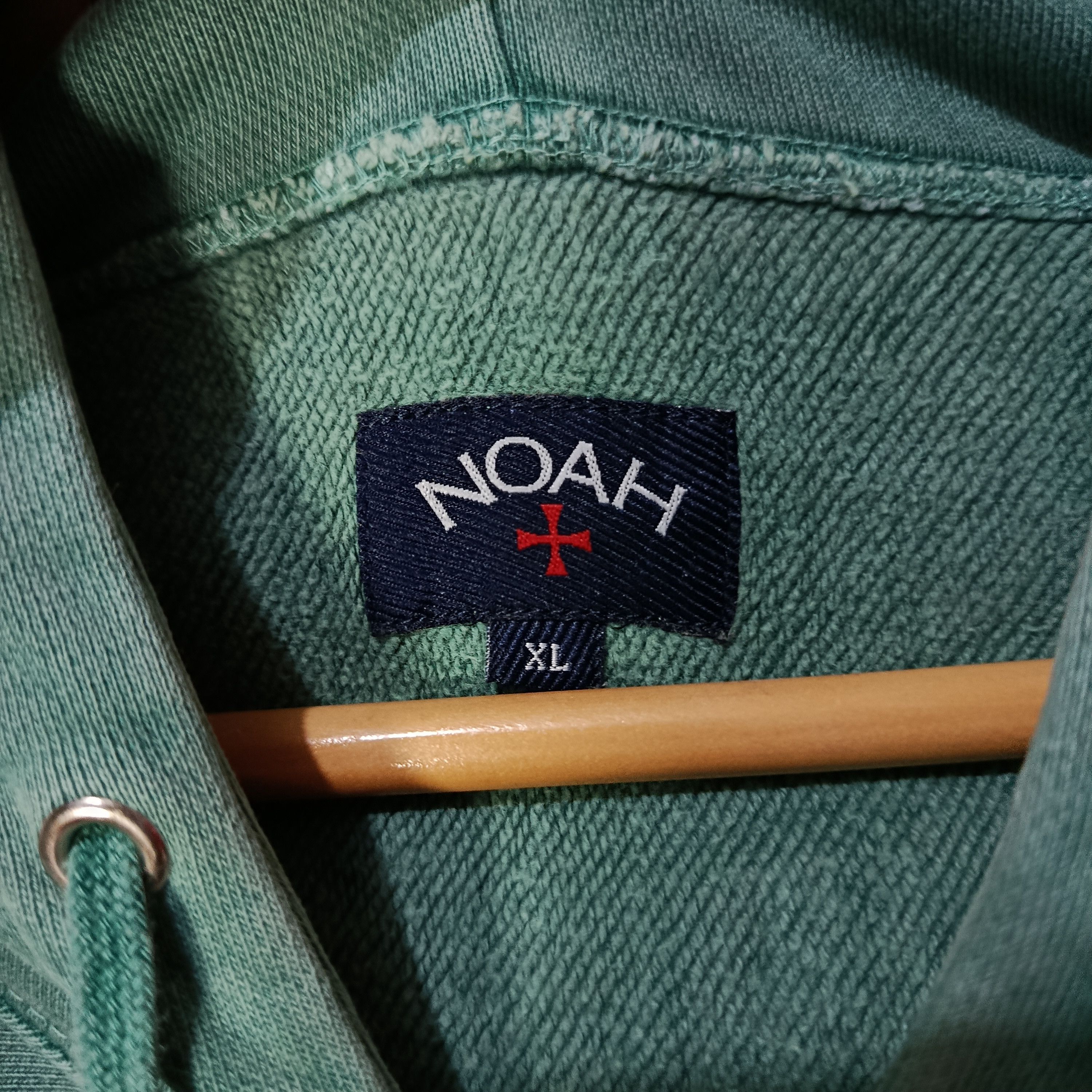 Noah Noah Cross Logo Zip Hoodie – Sea Green Size US XL / EU 56 / 4 - 7 Thumbnail