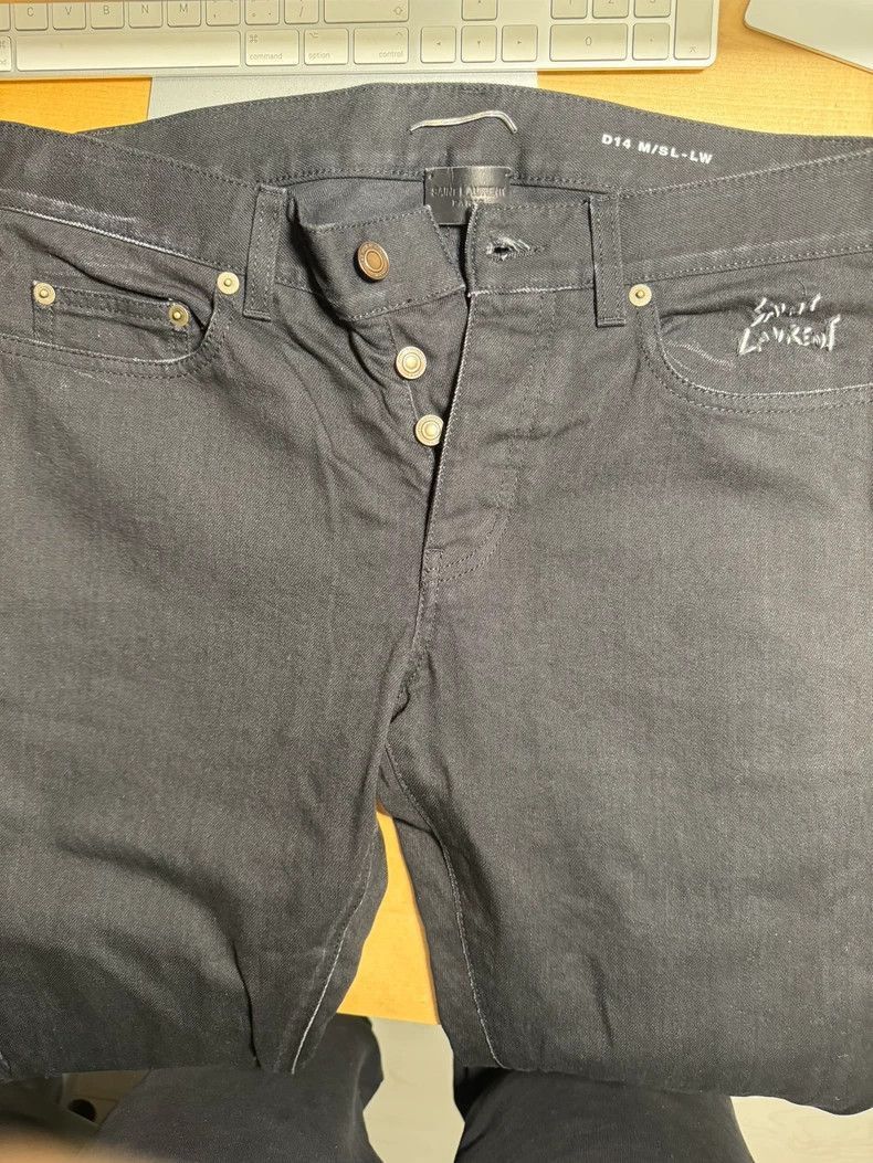 Saint Laurent Paris Saint Laurent Paris D14 black jeans-2506 Size US 31 - 2 Thumbnail