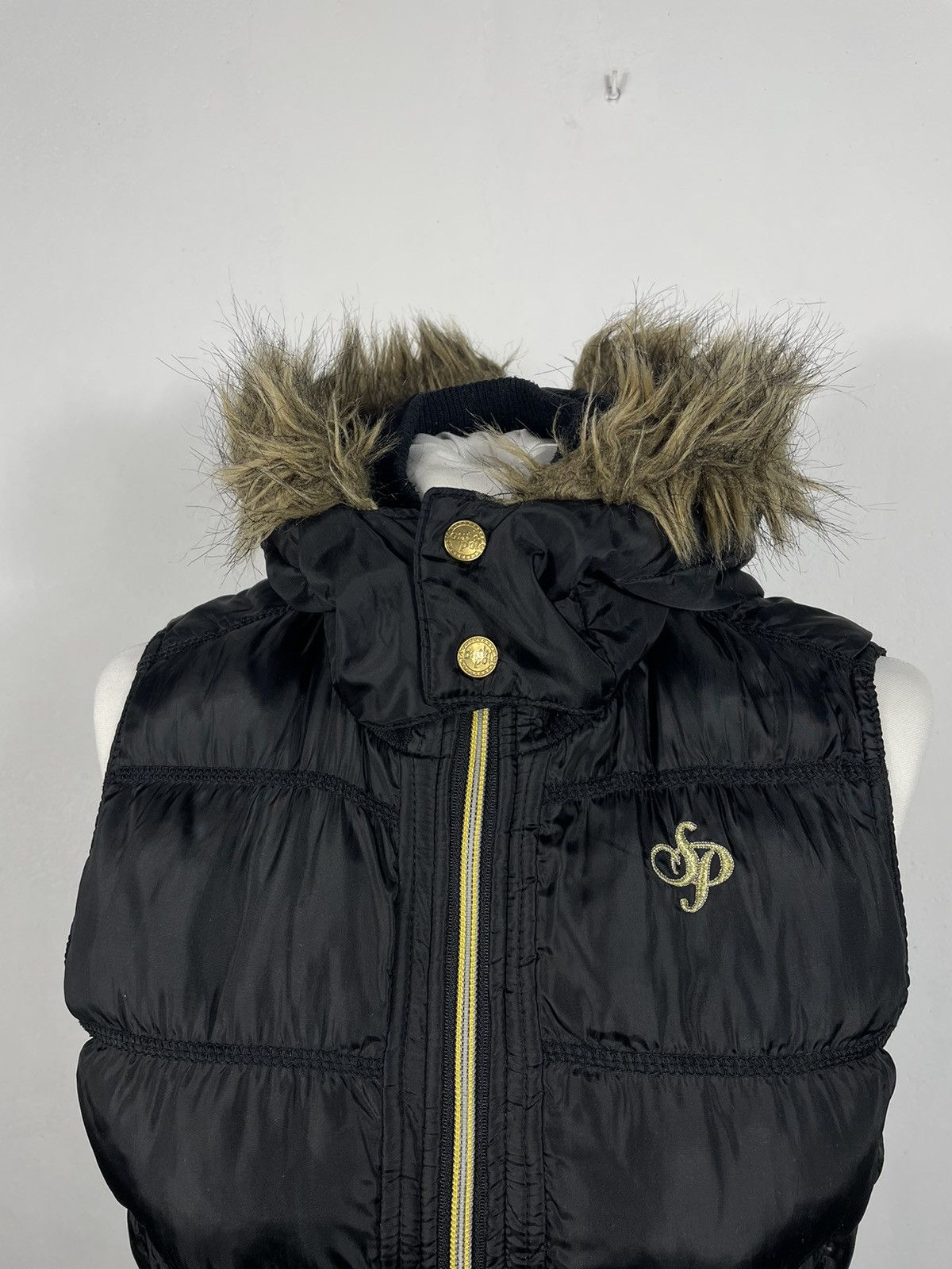 Southpole × Vintage South Pole Retro 00s Puffer Hoodie Vest Winter Affliction Size S / US 4 / IT 40 - 4 Thumbnail