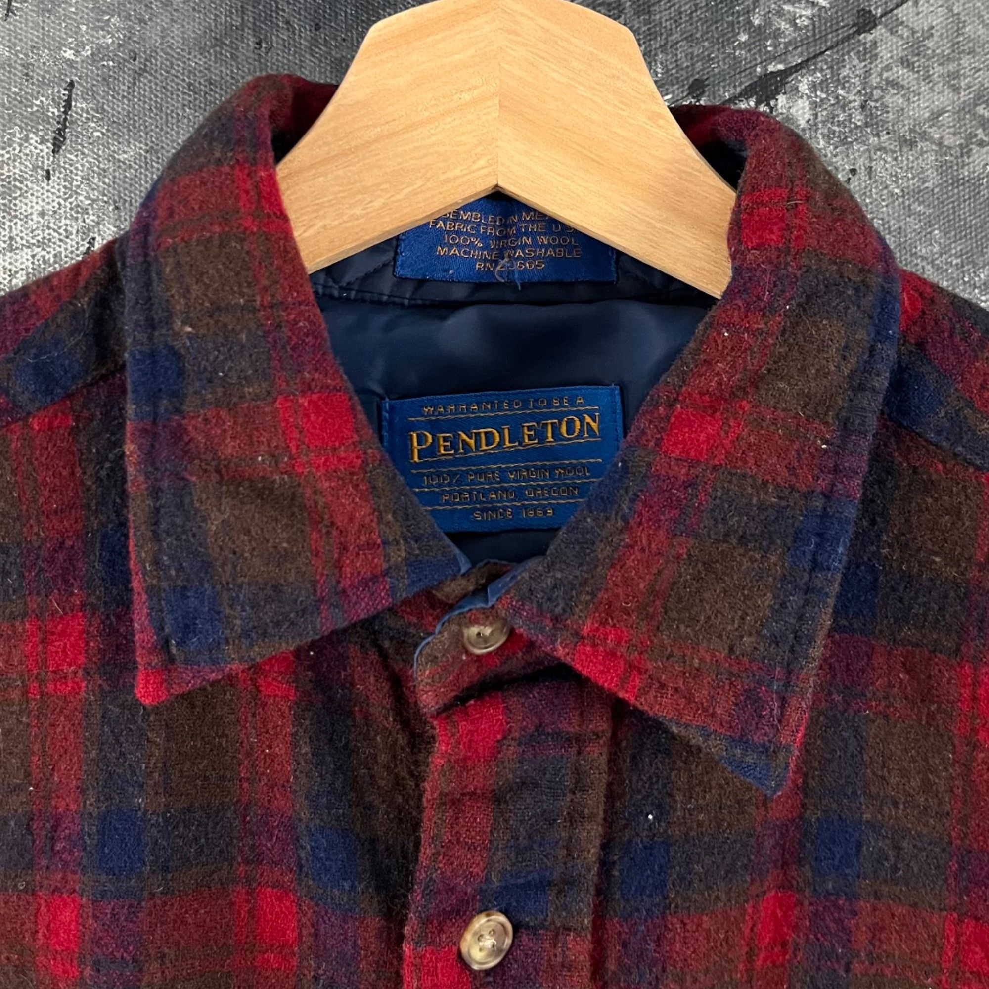 Pendleton × Vintage Vintage 90’s Pendleton wool shirt Size US L / EU 52-54 / 3 - 3 Thumbnail