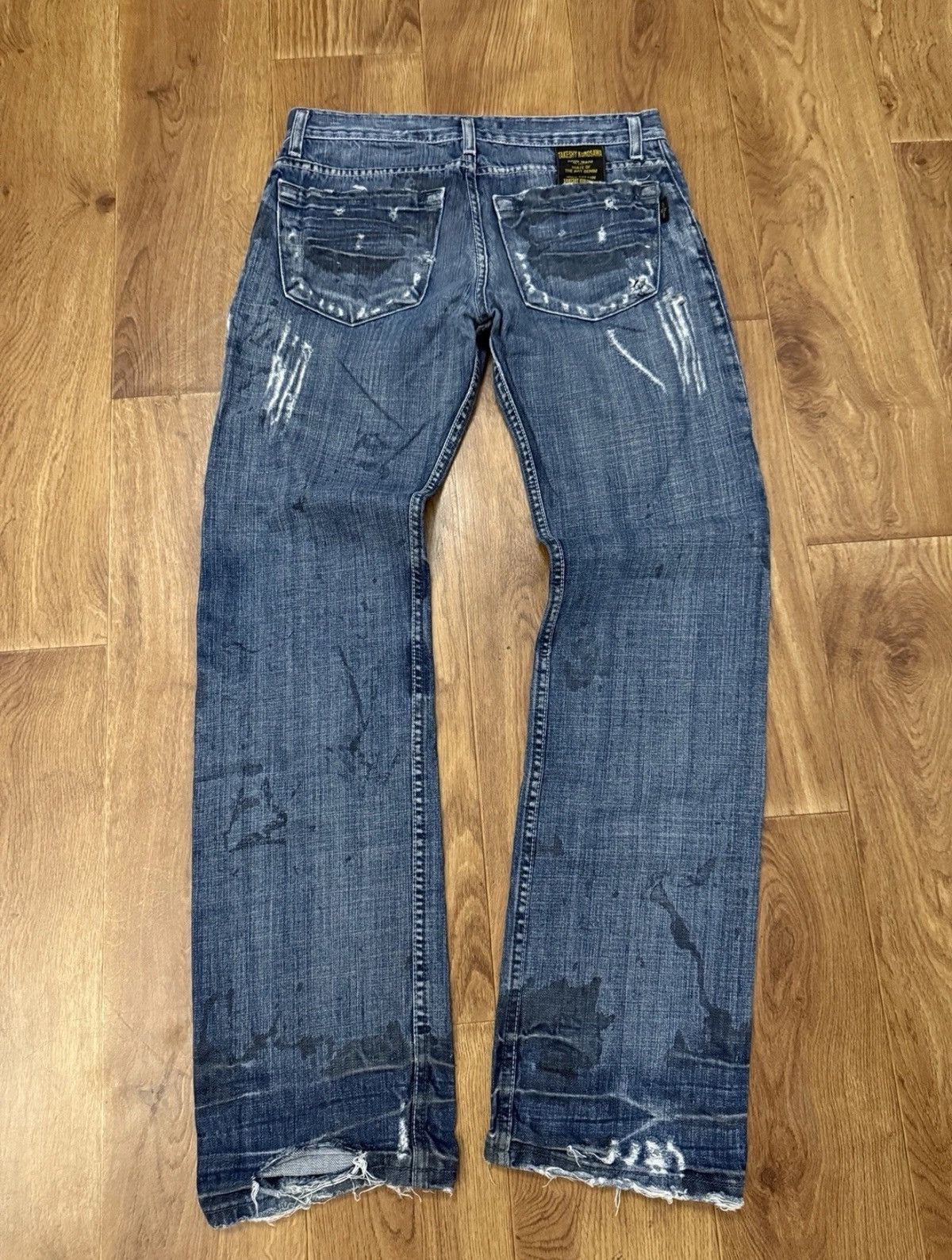 Takeshy Kurosawa Takeshy Kurosawa Y2K Jeans Handmane In Italy Avantgarde Size US 31 - 6 Thumbnail