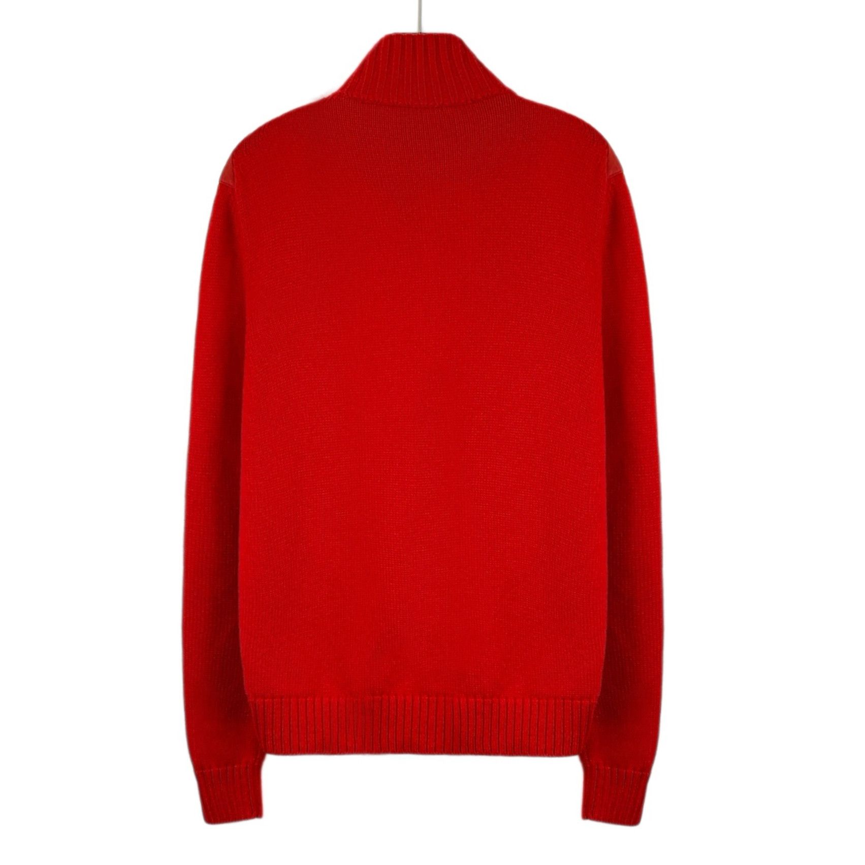 Prada Prada Quilted Wool Zip-Up Jacket Red (52) Size US L / EU 52-54 / 3 - 2 Thumbnail