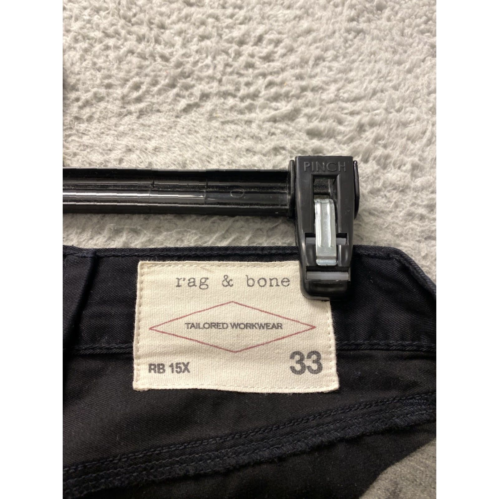 Rag & Bone Rag & Bone Jeans Men’s Size 33x32 Black Slim Fit / 0257 Size US 33 - 6 Thumbnail