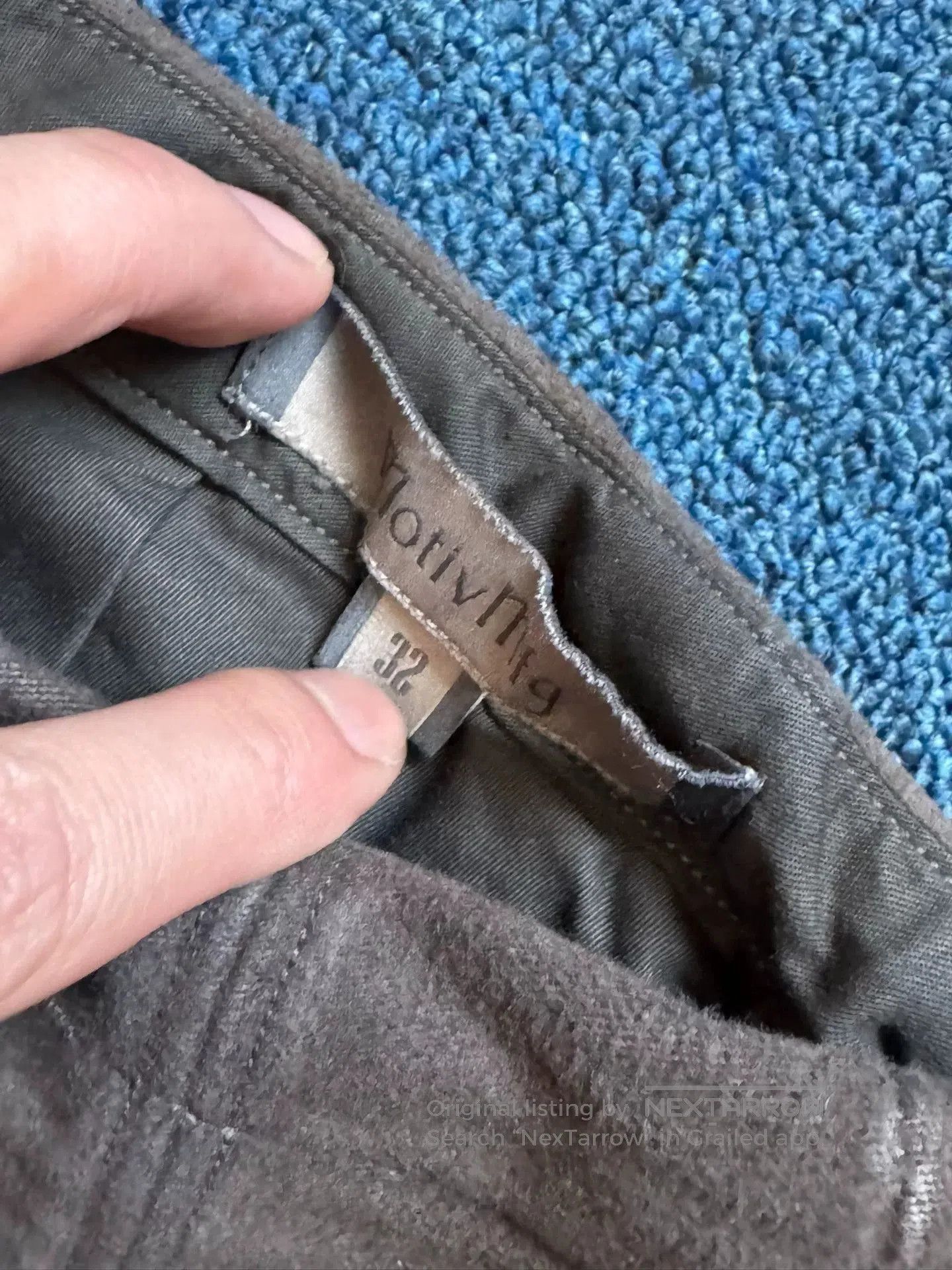 MotivMfg Motiv Mfg Suede Distressed Officer Pants. Size US 37 - 2 Thumbnail