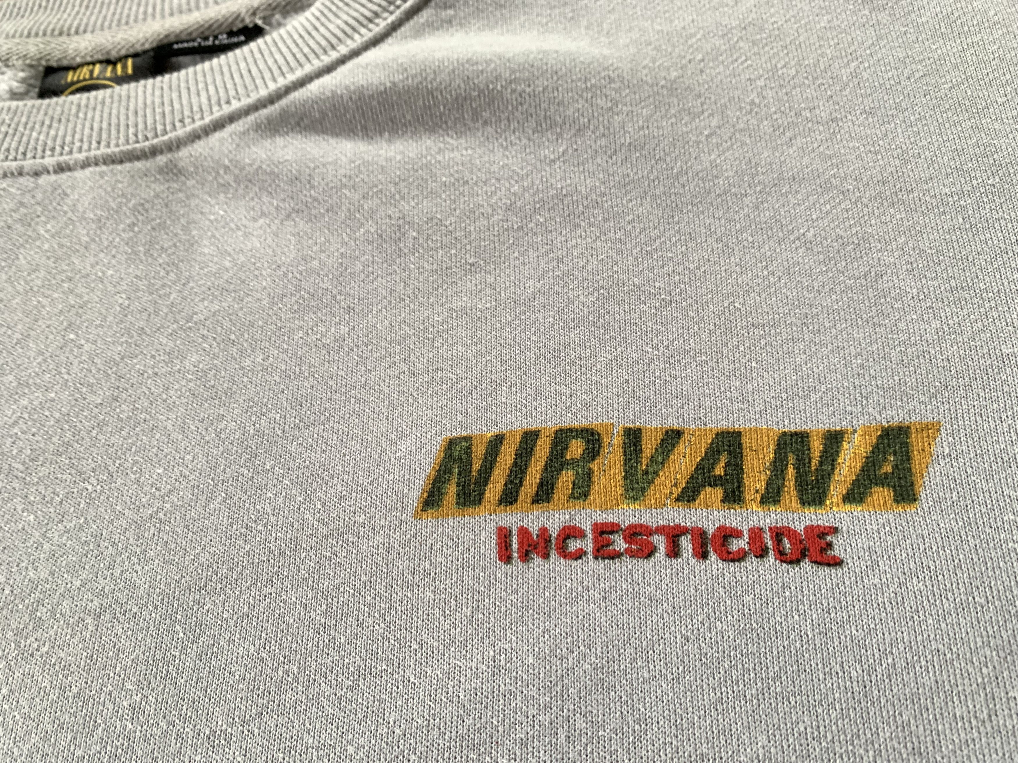 Band Tees × Nirvana Nirvana Isecticide Cotton Printed Sweatshirt Size US L / EU 52-54 / 3 - 4 Thumbnail