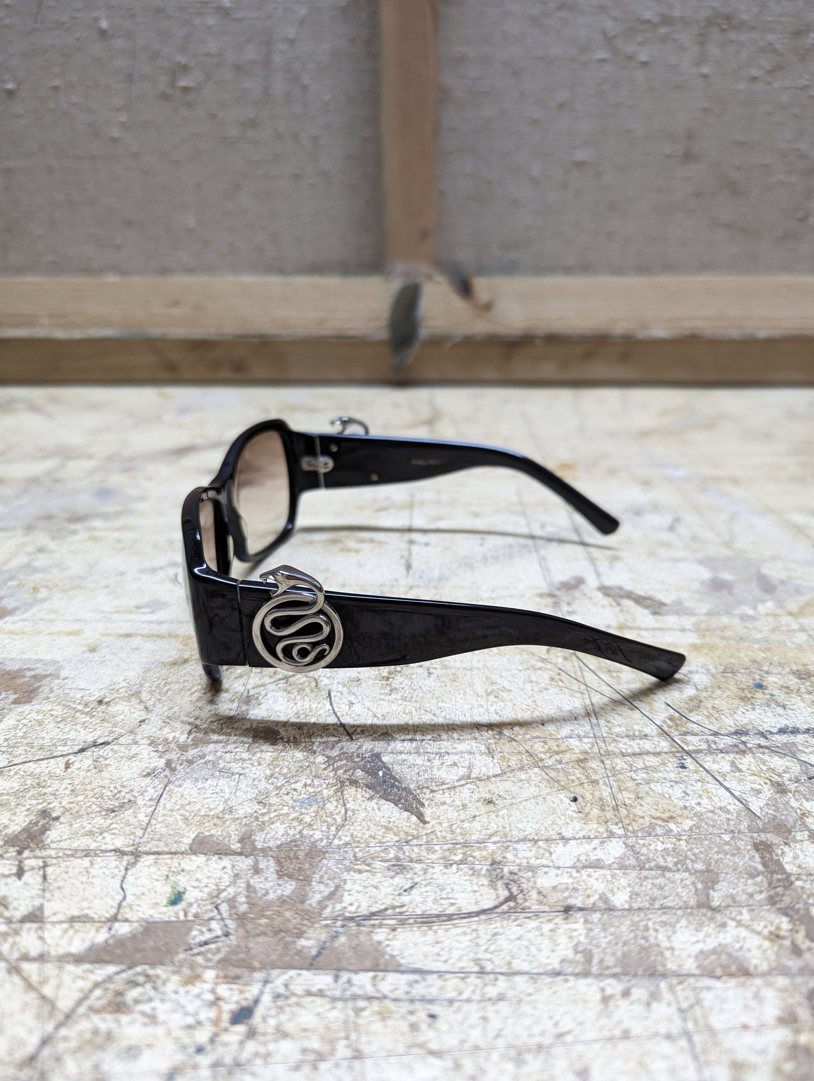 Designer Rare! 00s Boucheron Snake Logo Palladium Plated Sunglasses Size ONE SIZE - 2 Thumbnail