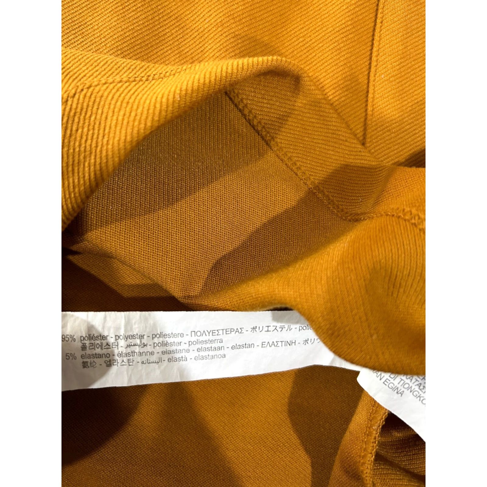 Zara Zara Basic Long Sleeve Top Womens Large Mustard Yellow Front Pocket Minimalist Shirt Blouse Modern Casual Womens Regular Fit Yellow Size L / US 10 / IT 46 - 6 Thumbnail