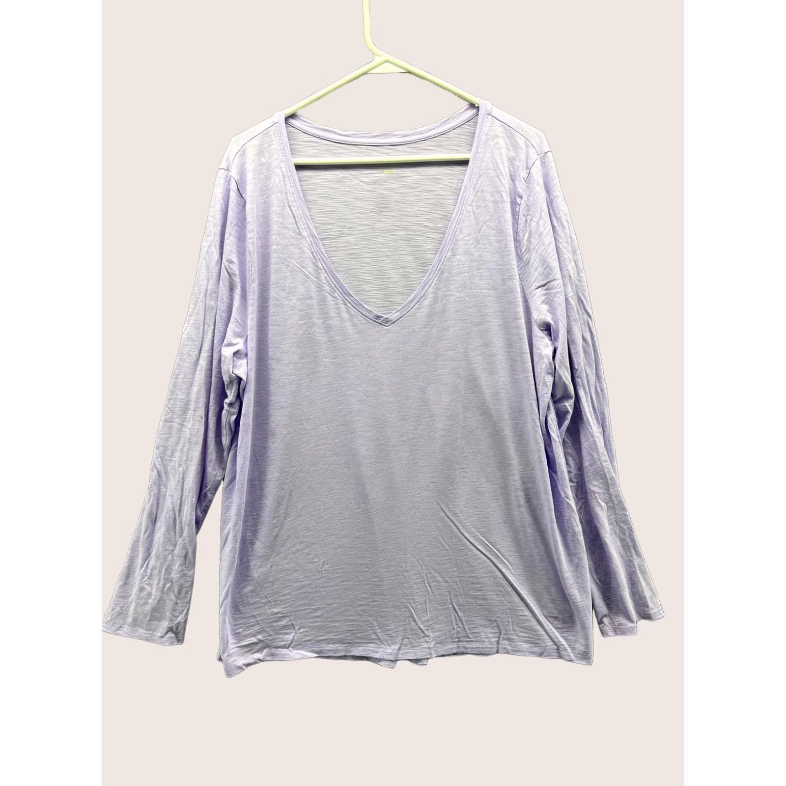 Lilly Pulitzer Lilly Pulitzer Shirt Womens XXL Purple V Neck Long Sleeve Jersey Top Relaxed Fit Size XXL / US 16-18 / IT 52-54 - 1 Thumbnail