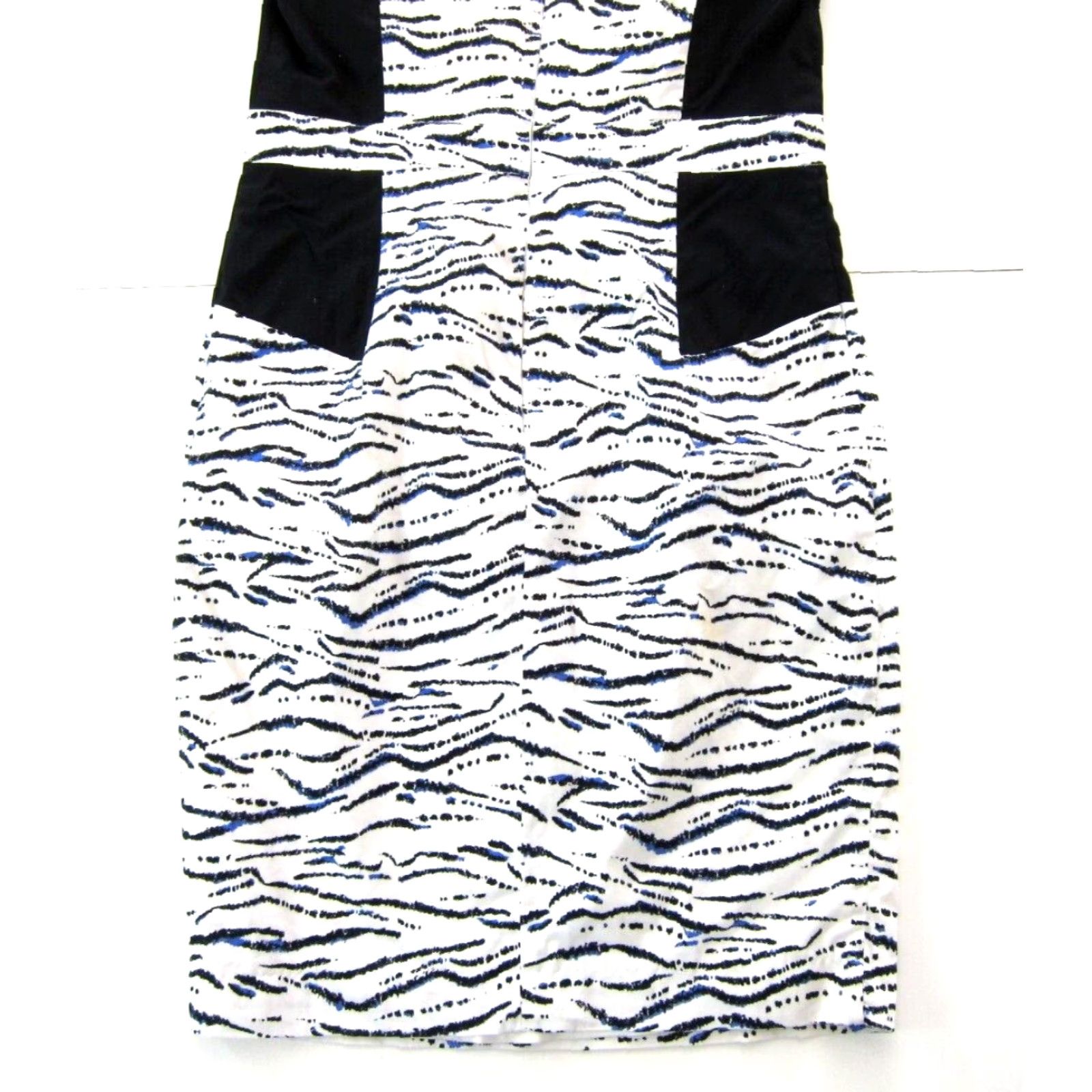 French Connection French Connection White Black Stripe Stretch Empire Waist Sheath Dress 10 Size L / US 10 / IT 46 - 5 Thumbnail