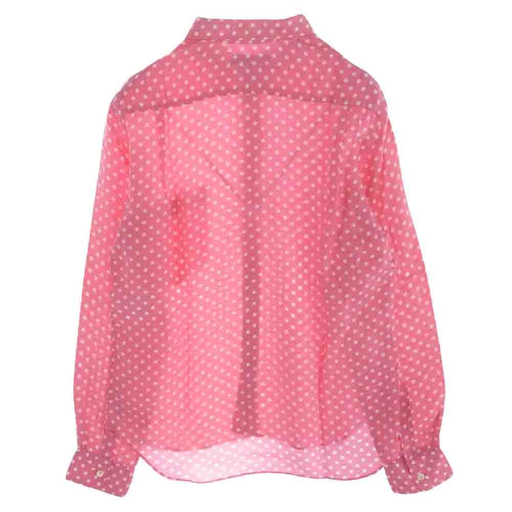 Comme des Garcons Homme Shirt All-cupra polka dot long sleeve blouse cotton Pink Size US XS / EU 42 / 0 - 2 Thumbnail