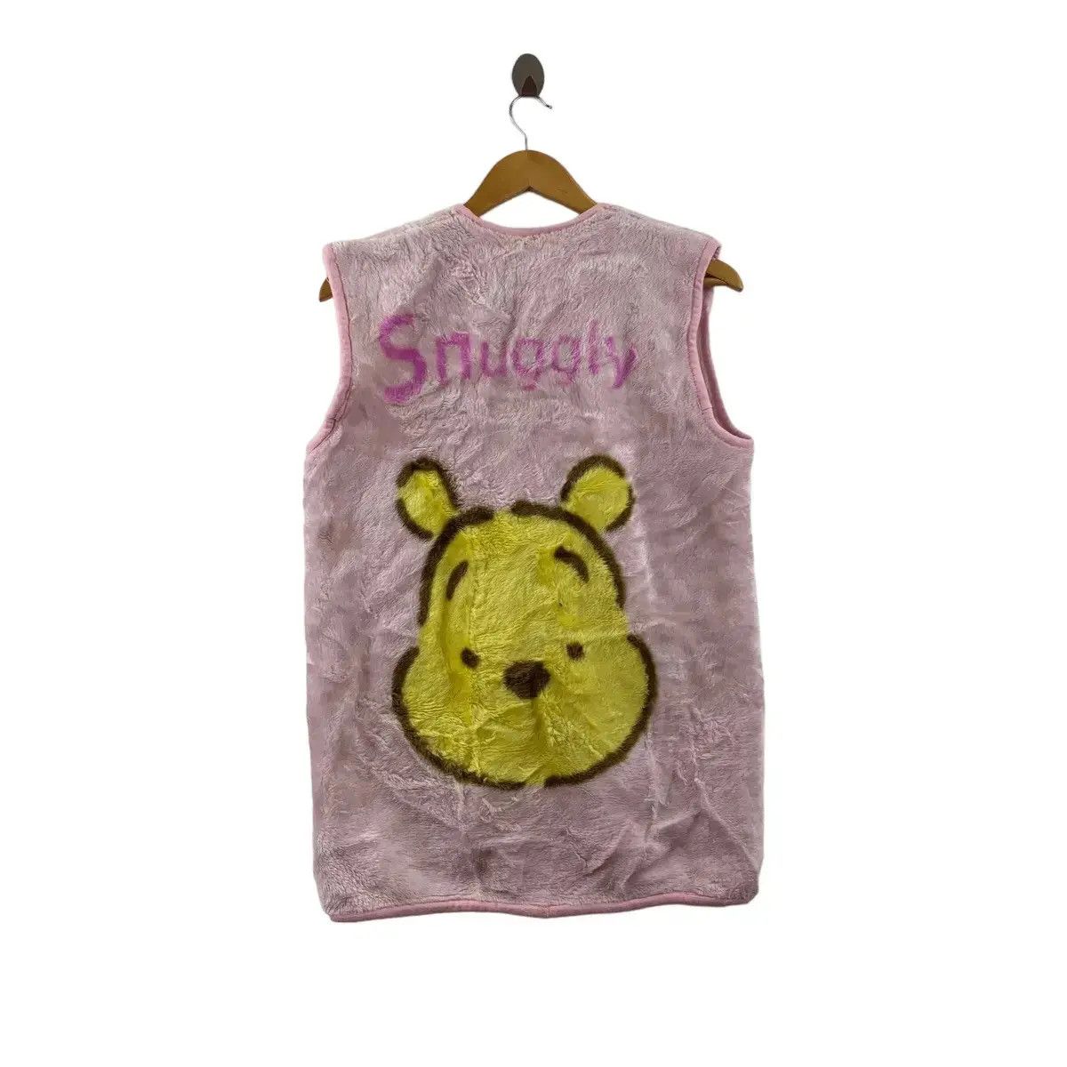 Other Vintage WINNIE THE POOH Snuggly Pink Fleece Vest Outdoor Size S / US 4 / IT 40 - 1 Thumbnail