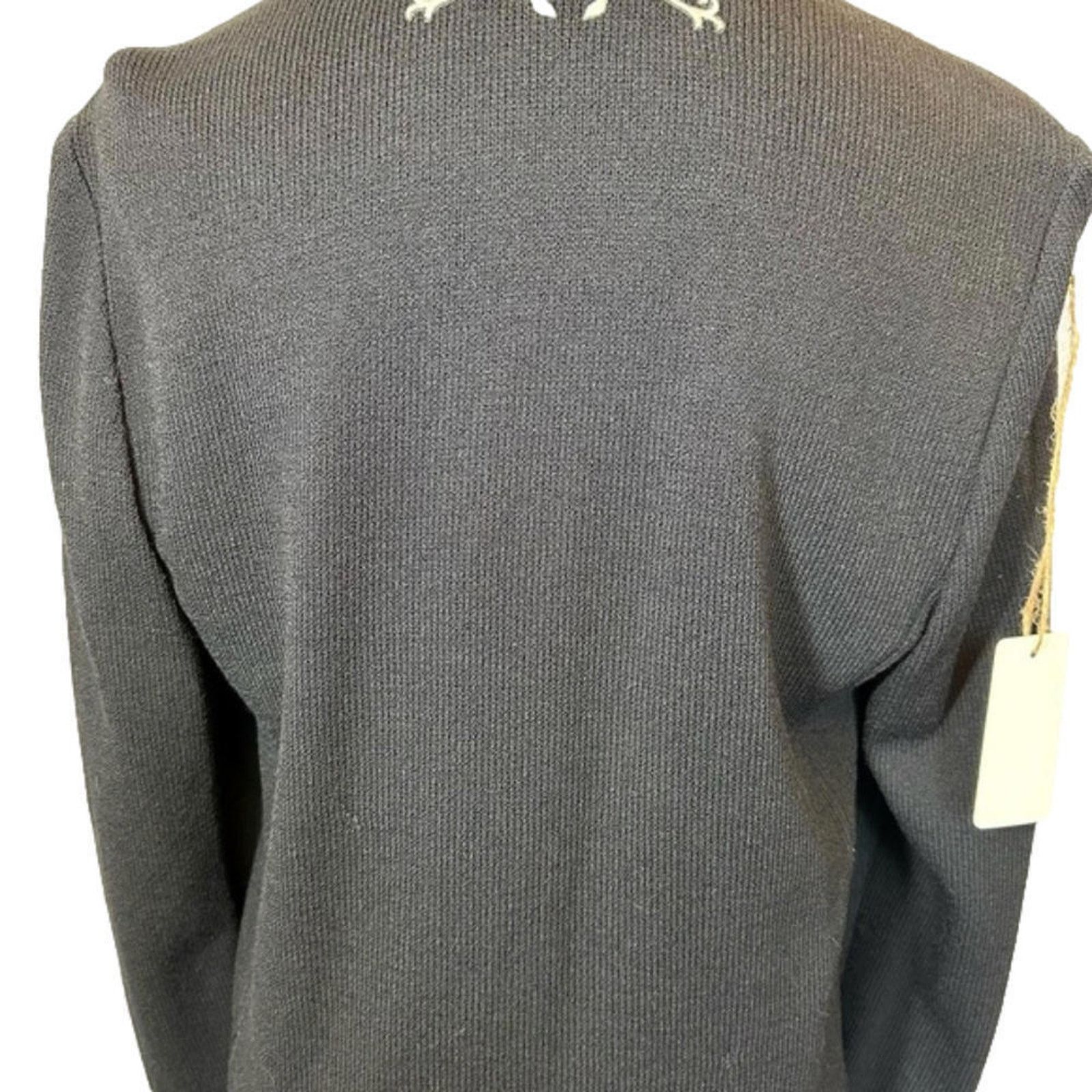 St. John St. John Collection Black Knit Zip Suit Jacket POCKETS Size L / US 10 / IT 46 - 9 Thumbnail