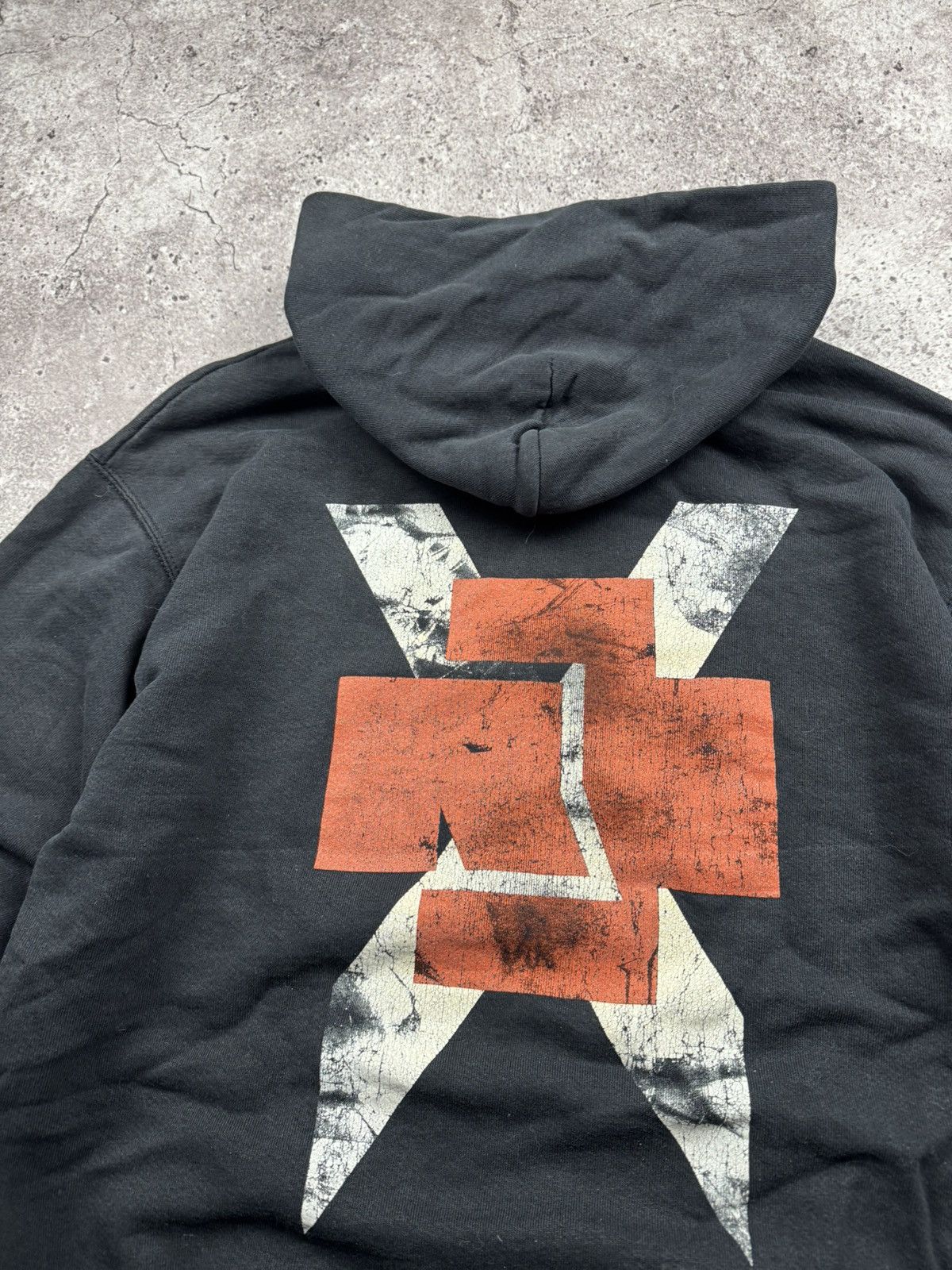 Vintage Rammstein Reise Reise Boxy Hoodie 90s Y2K Metal