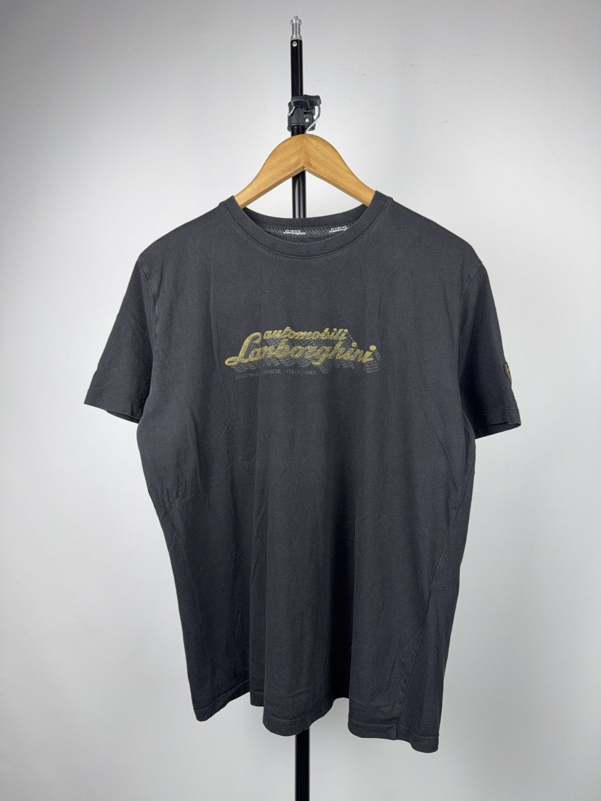 Lamborghini Automobili Lamborghini Racing Logo Tee Black XL Y2K Luxury Size US L / EU 52-54 / 3 - 1 Thumbnail