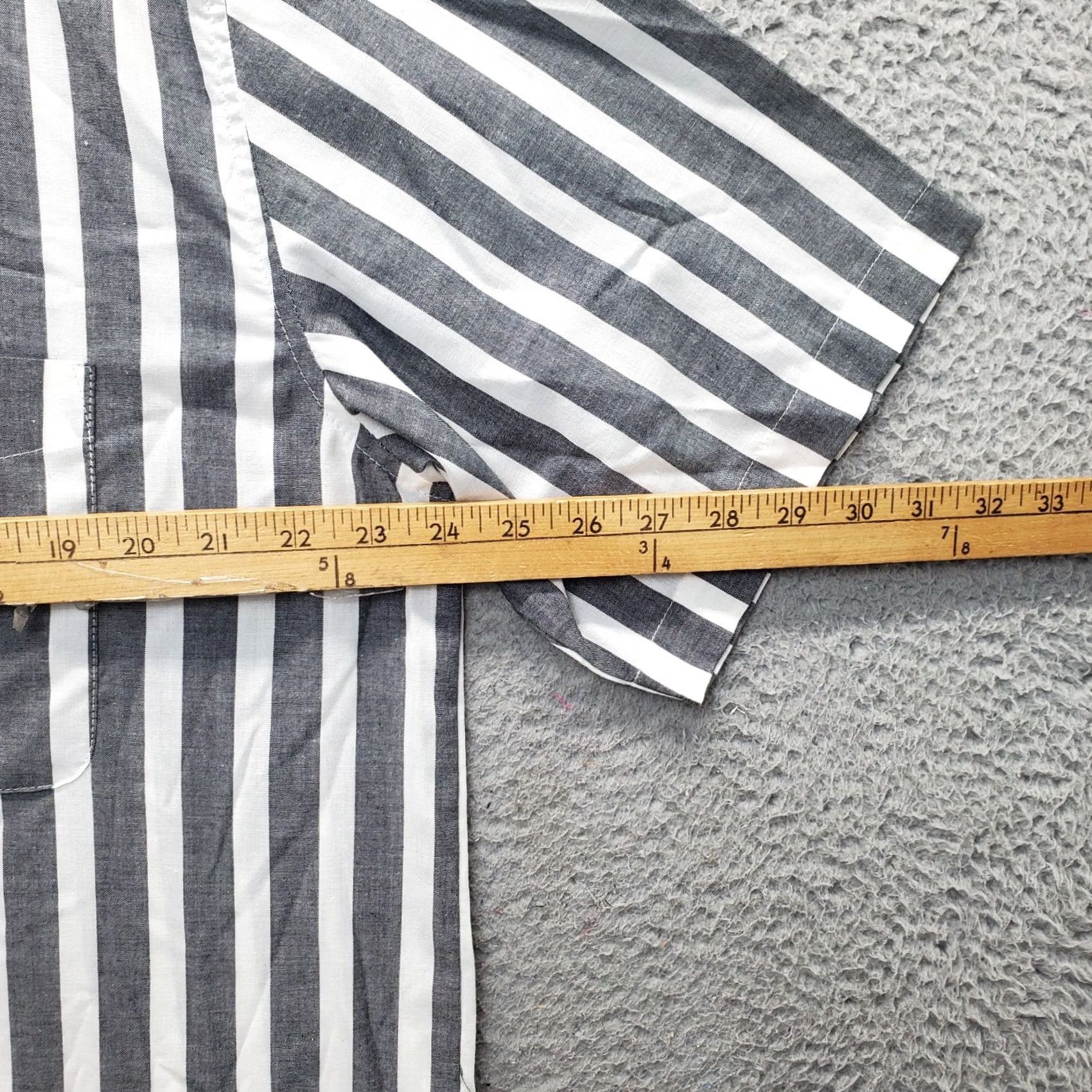 Vintage Britannia Shirt Mens XL Multi Striped Short Sleeve Chest Pocket Button Down Size US XL / EU 56 / 4 - 4 Thumbnail