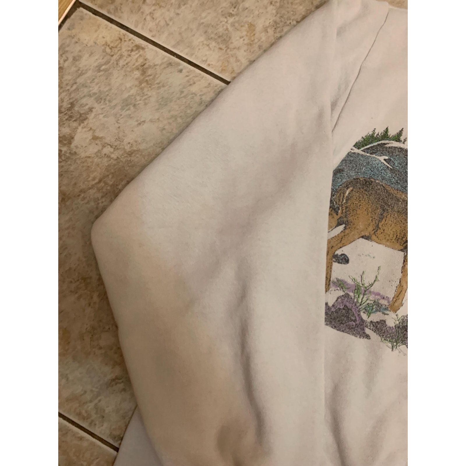 Jerzees Vintage rain deer buck crewneck Sweatshirt size large 1990s Size US L / EU 52-54 / 3 - 6 Thumbnail