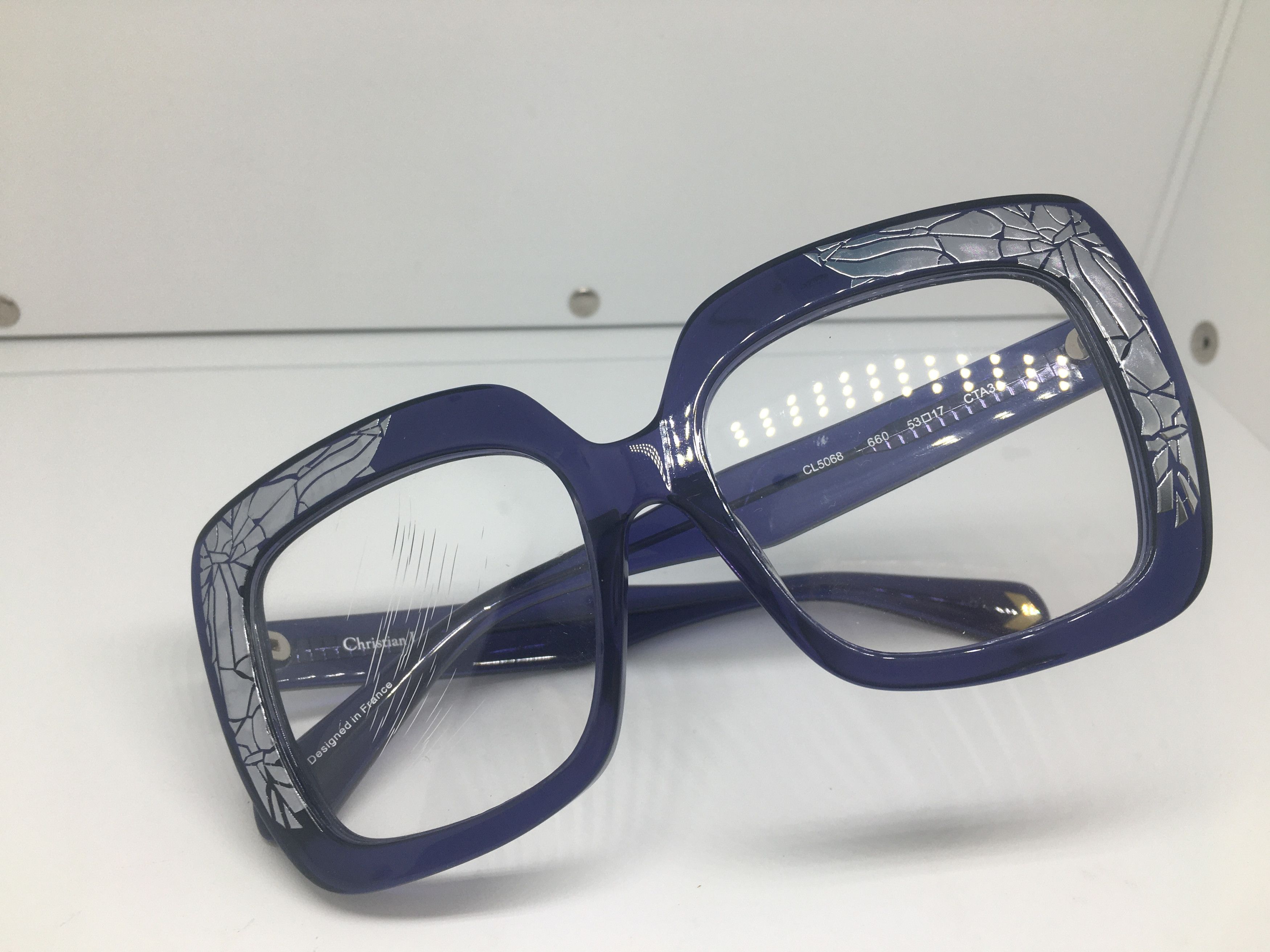 Christian Lacroix Christian Lacroix CL5066 Oversize Eyeglasses Frame Size ONE SIZE - 7 Thumbnail