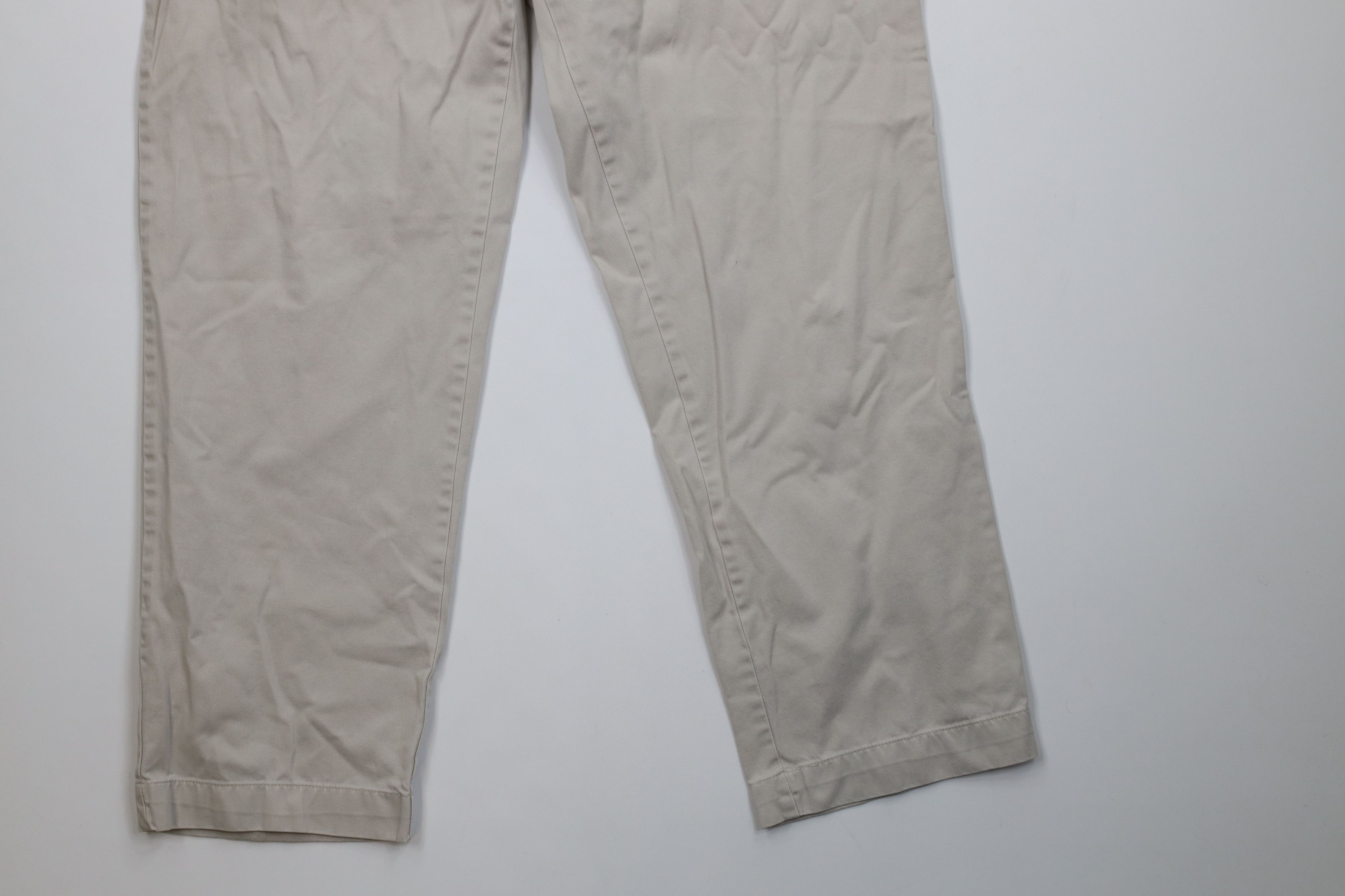 Ralph Lauren Vintage 90s Ralph Lauren Wide Leg Chino Pants Gray Cotton Size US 34 / EU 50 - 4 Thumbnail