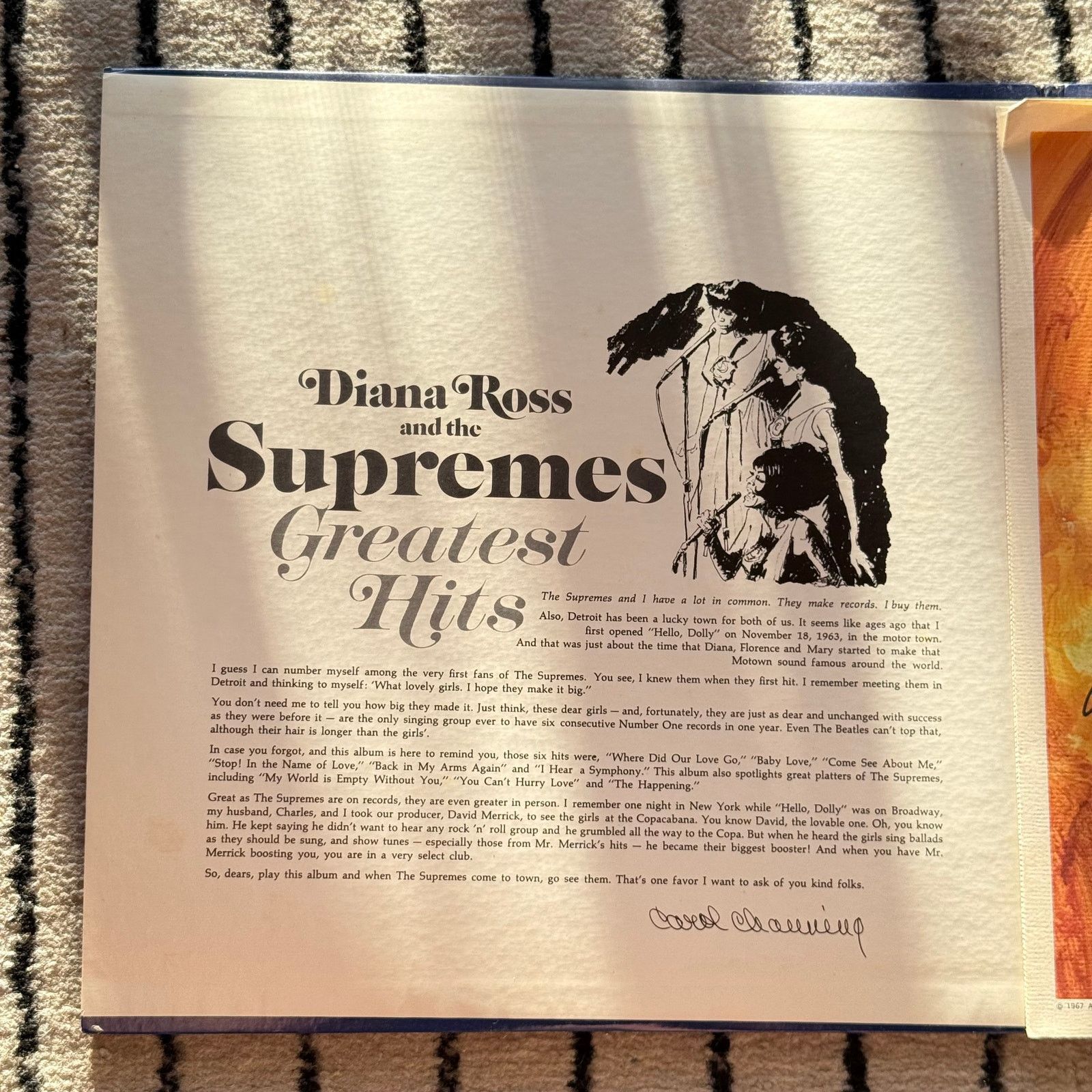 Vintage Vtg Diana Ross Supremes 2-663 1967 Rockaway w Prints VG+ Size ONE SIZE - 12 Thumbnail