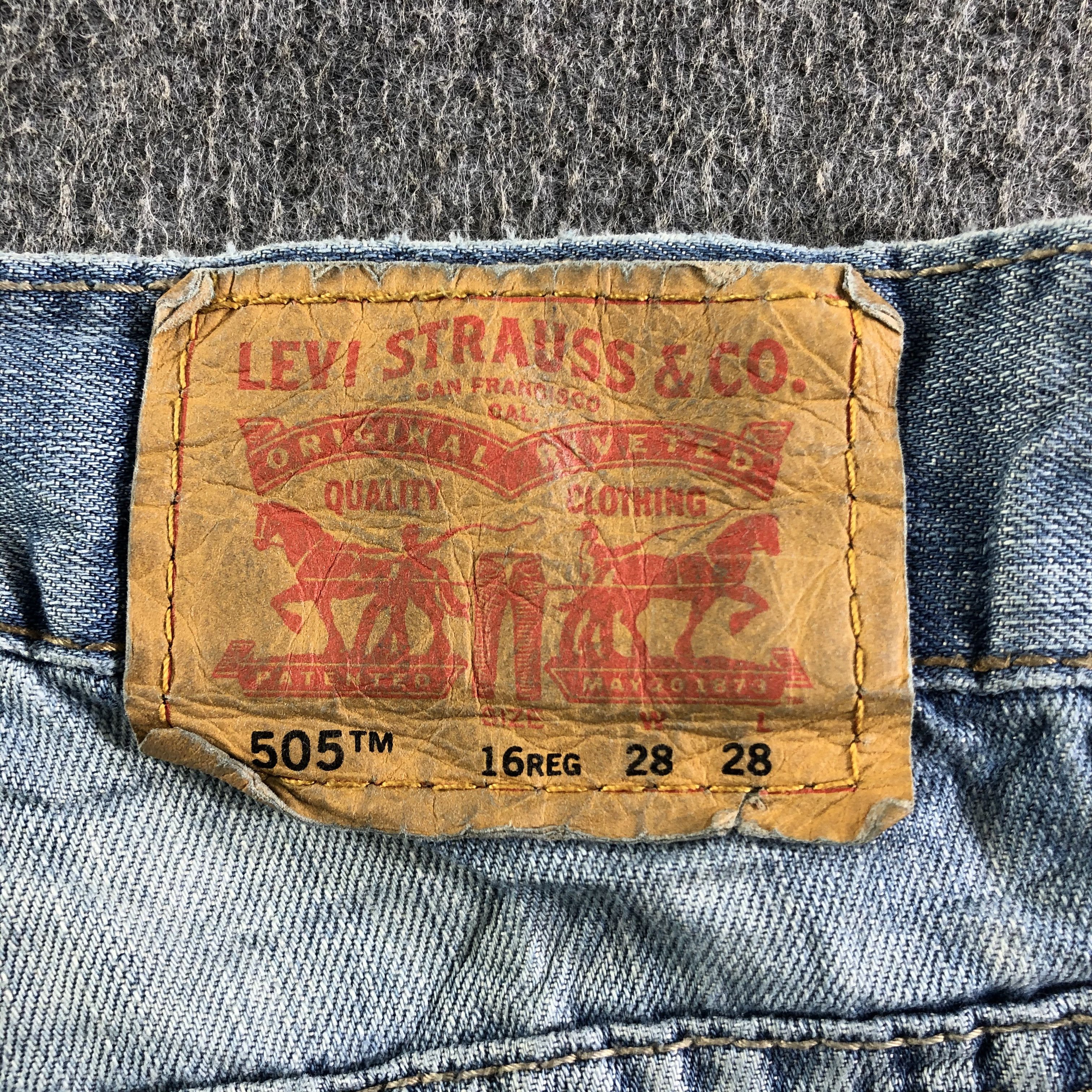Levi's Vintage Blue Wash Levis 505 Jeans-J4189 Size US 30 / EU 46 - 5 Thumbnail