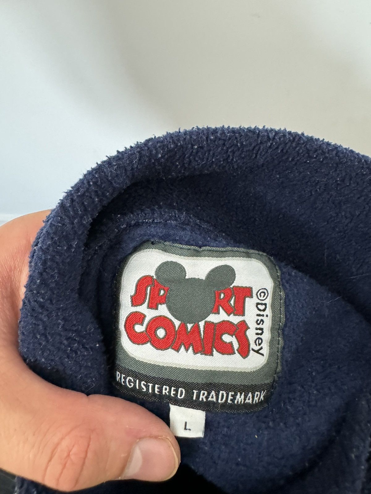 Disney 90S Sport Comics Mickey Mouse High Neck Fleece Cartoon Hype Size US L / EU 52-54 / 3 - 3 Thumbnail
