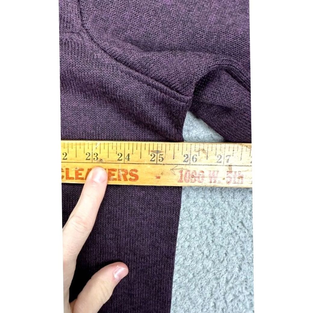 Eddie Bauer Eddie Bauer Pullover Sweater Mens 2XL Dark Purple Fleece Quarter Snap Logo Mock Neck Baggy? Size US XXL / EU 58 / 5 - 7 Thumbnail