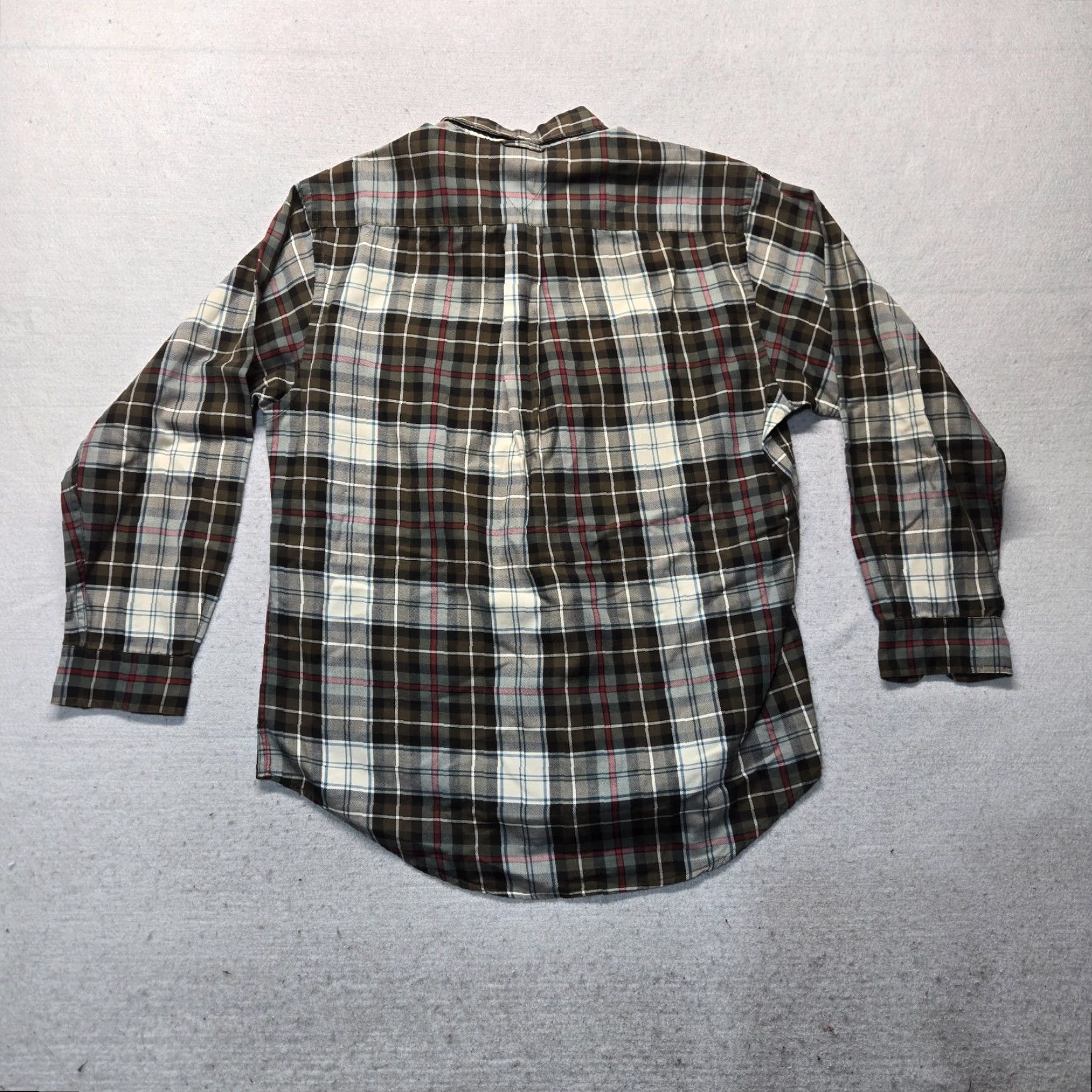 Tommy Hilfiger Tommy Hilfiger Shirt Button-Up Brown Plaid Long Sleeve Adult Mens M Cotton Embroidered Pocketed Collection Size US M / EU 48-50 / 2 - 7 Thumbnail