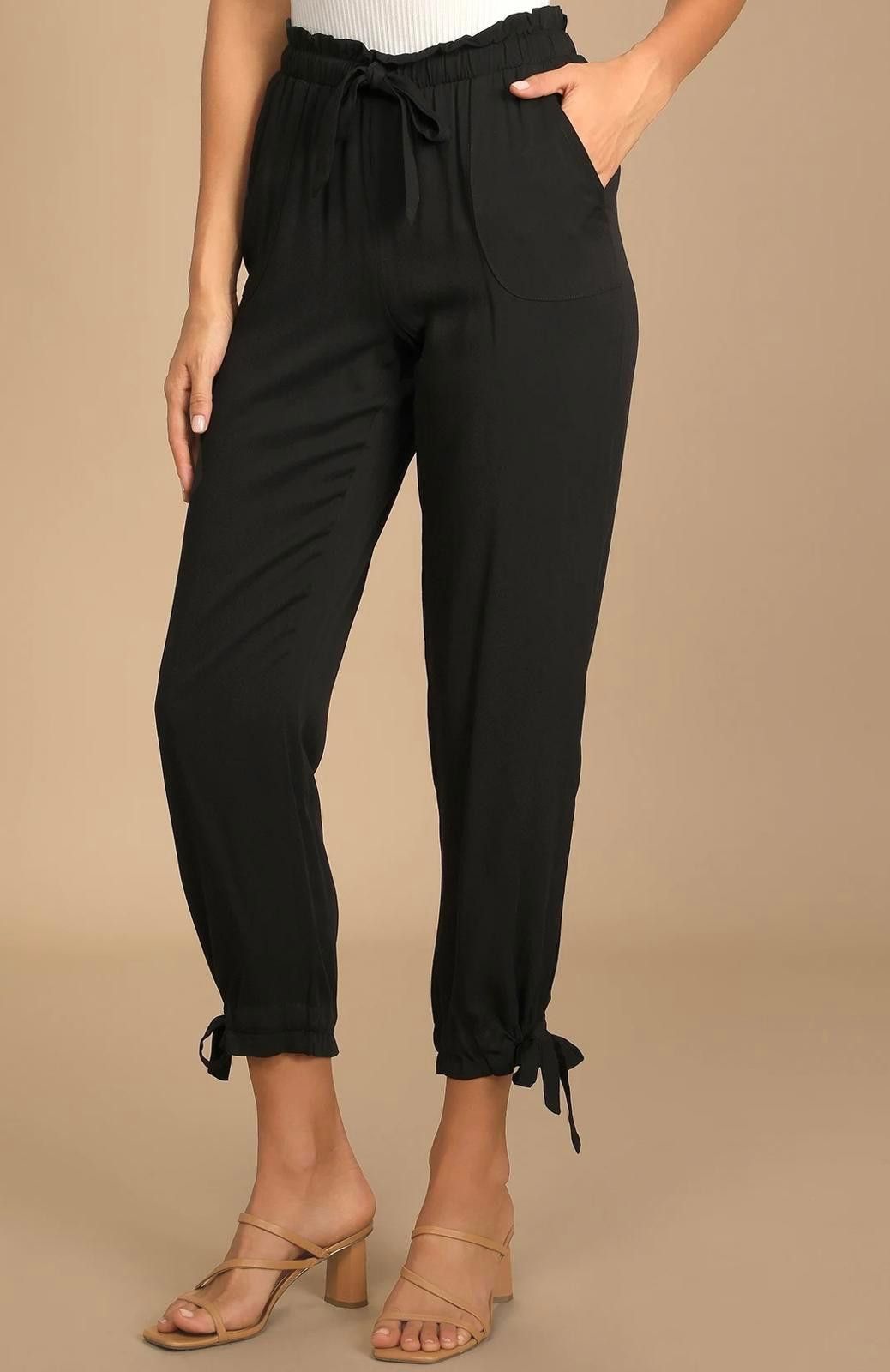 Lulus LULUS Sebastian Pants in Black (SMALL) Size 28" / US 6 / IT 42 - 3 Thumbnail