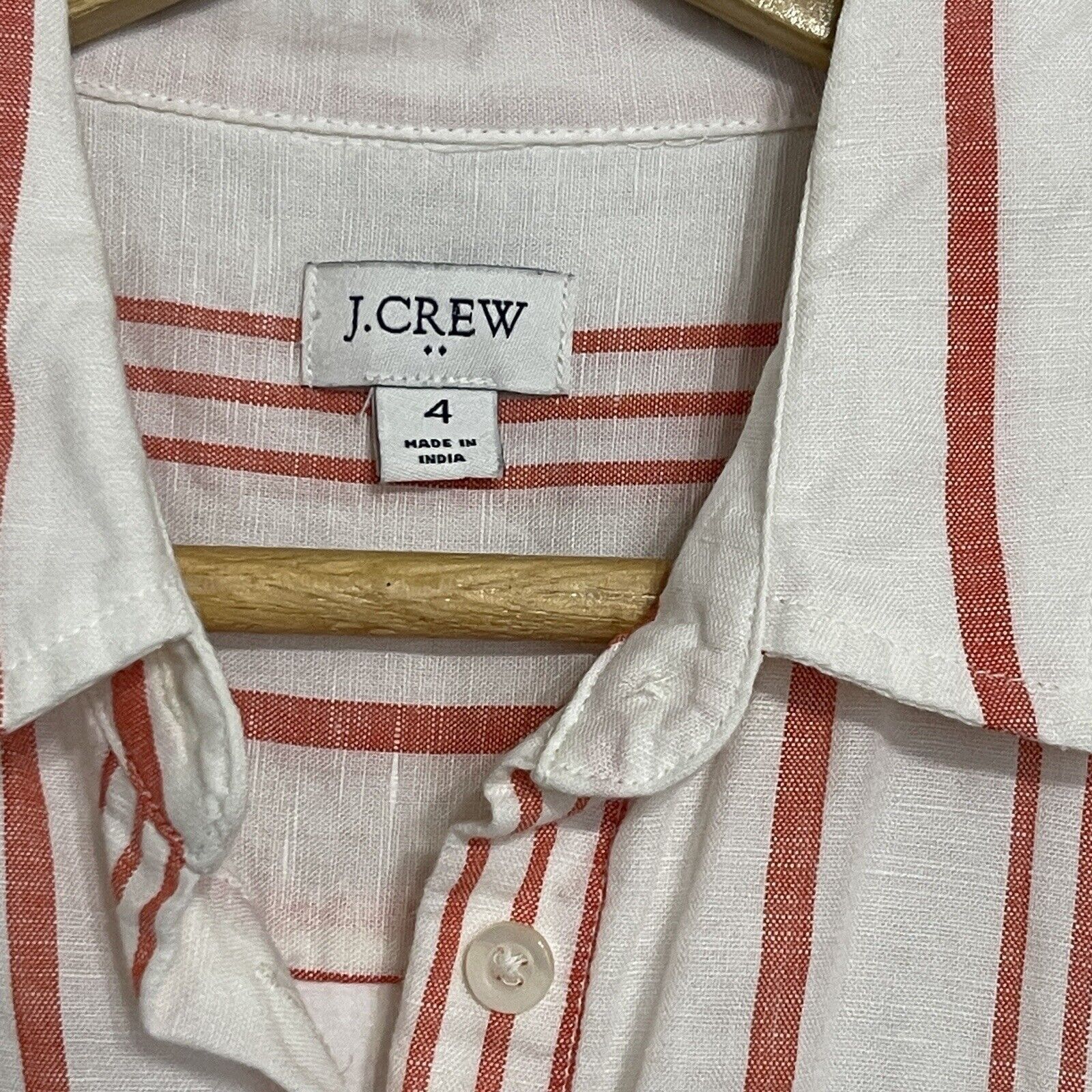 J.Crew J. Crew Linen Candy Stripe Sleeveless Shirt Dress Size S / US 4 / IT 40 - 7 Thumbnail