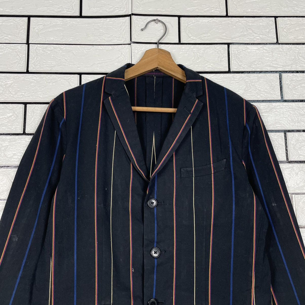 Japanese Brand Cuatom Culture Dressd Punk Stripe Jacket Size US S / EU 44-46 / 1 - 2 Thumbnail