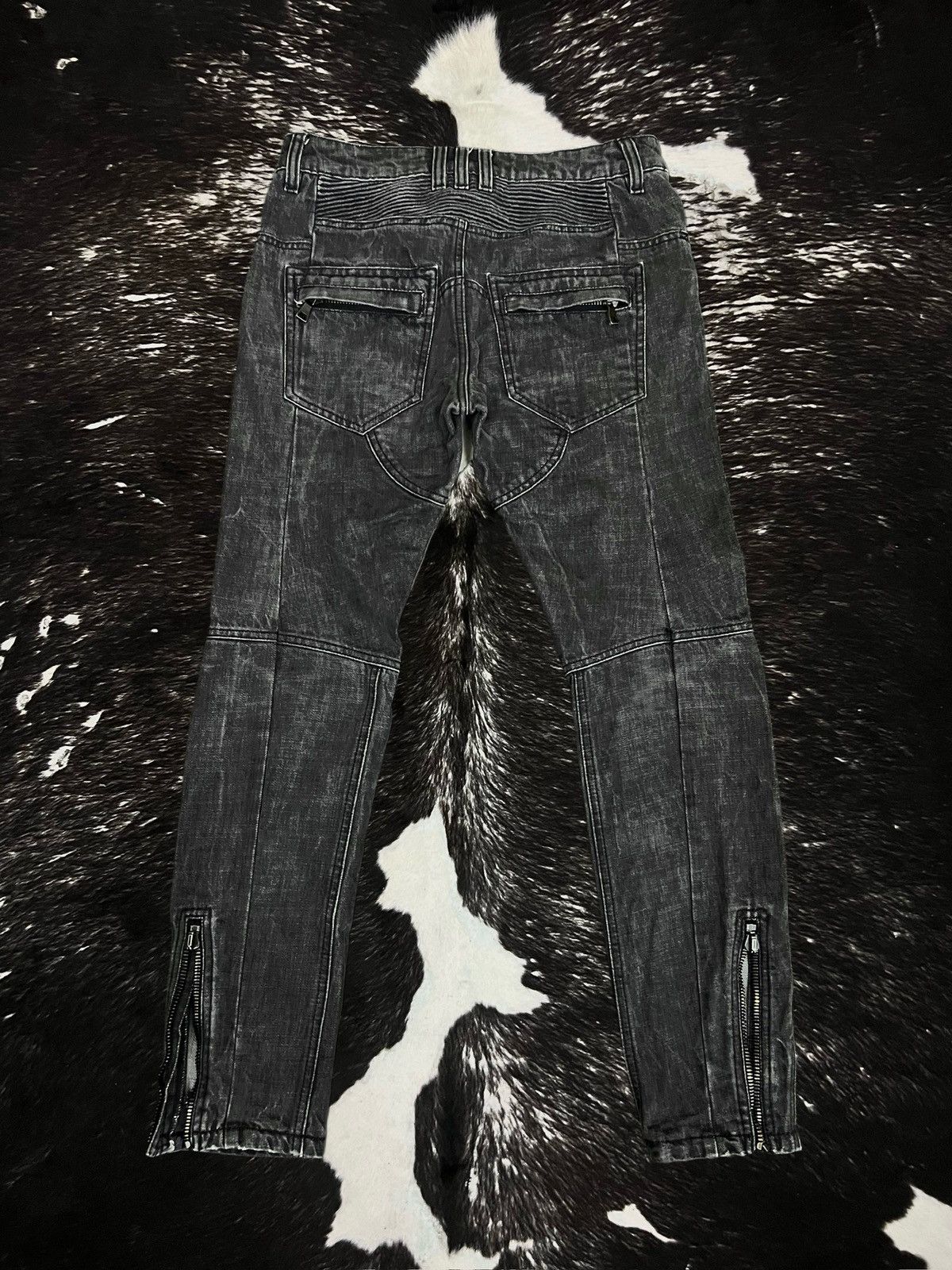 Balmain Balmain FW11 „Sakata“ Biker Denim (Prototype/Sample) Size US 30 / EU 46 - 3 Thumbnail