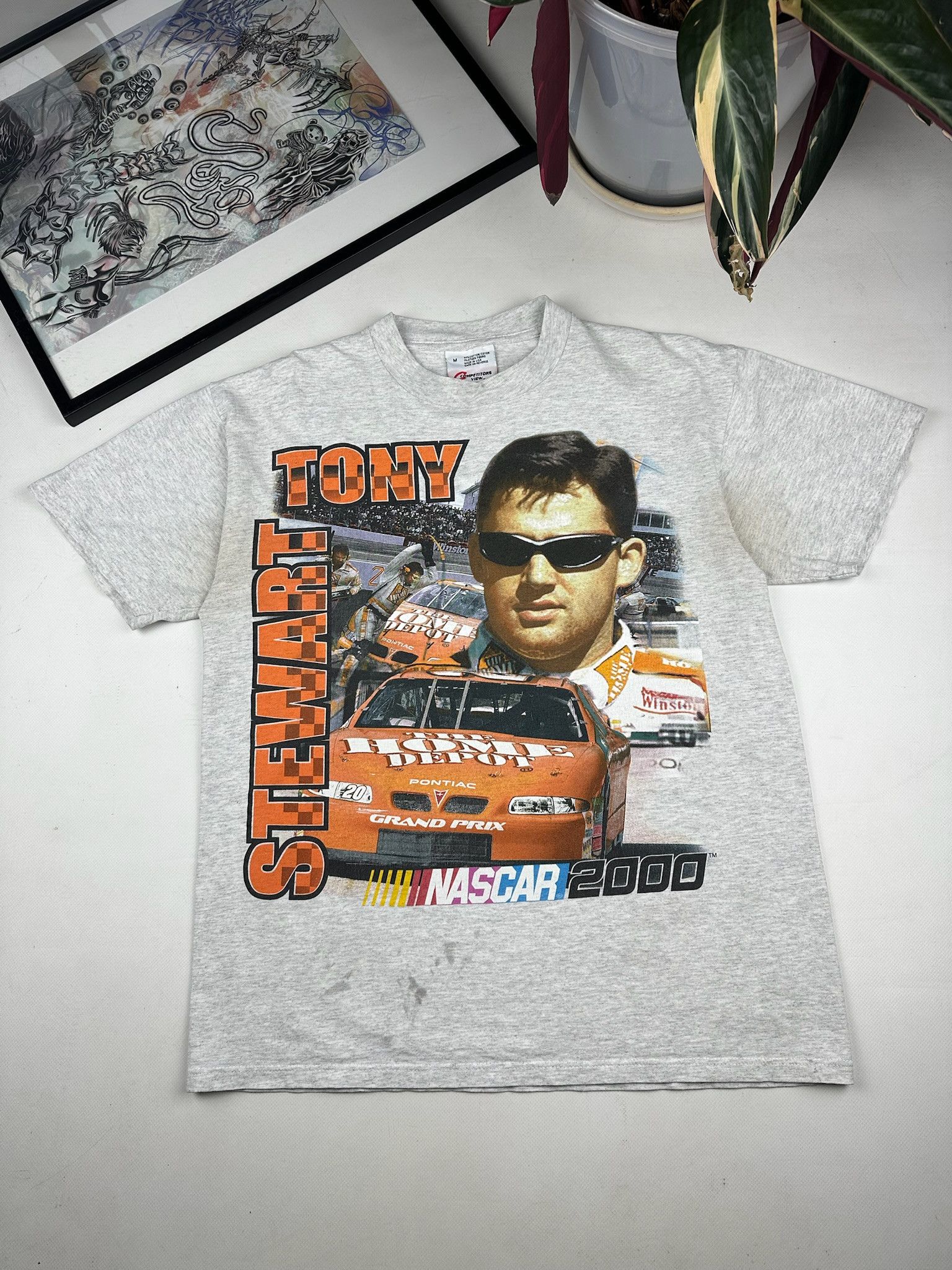 Chase Authentics Vintage Chase Authentic Tony Stewart Bighead Tshirt Size US M / EU 48-50 / 2 - 1 Thumbnail