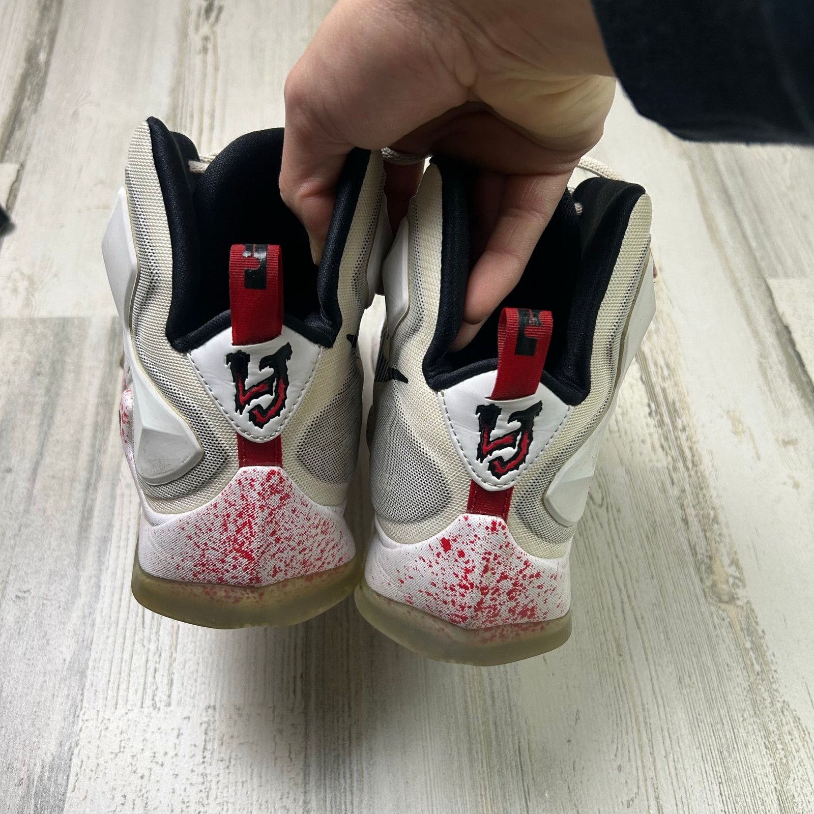 Nike Nike LeBron Friday The 13th - 807219-106 Shoes Size US 12 / EU 45 - 9 Thumbnail