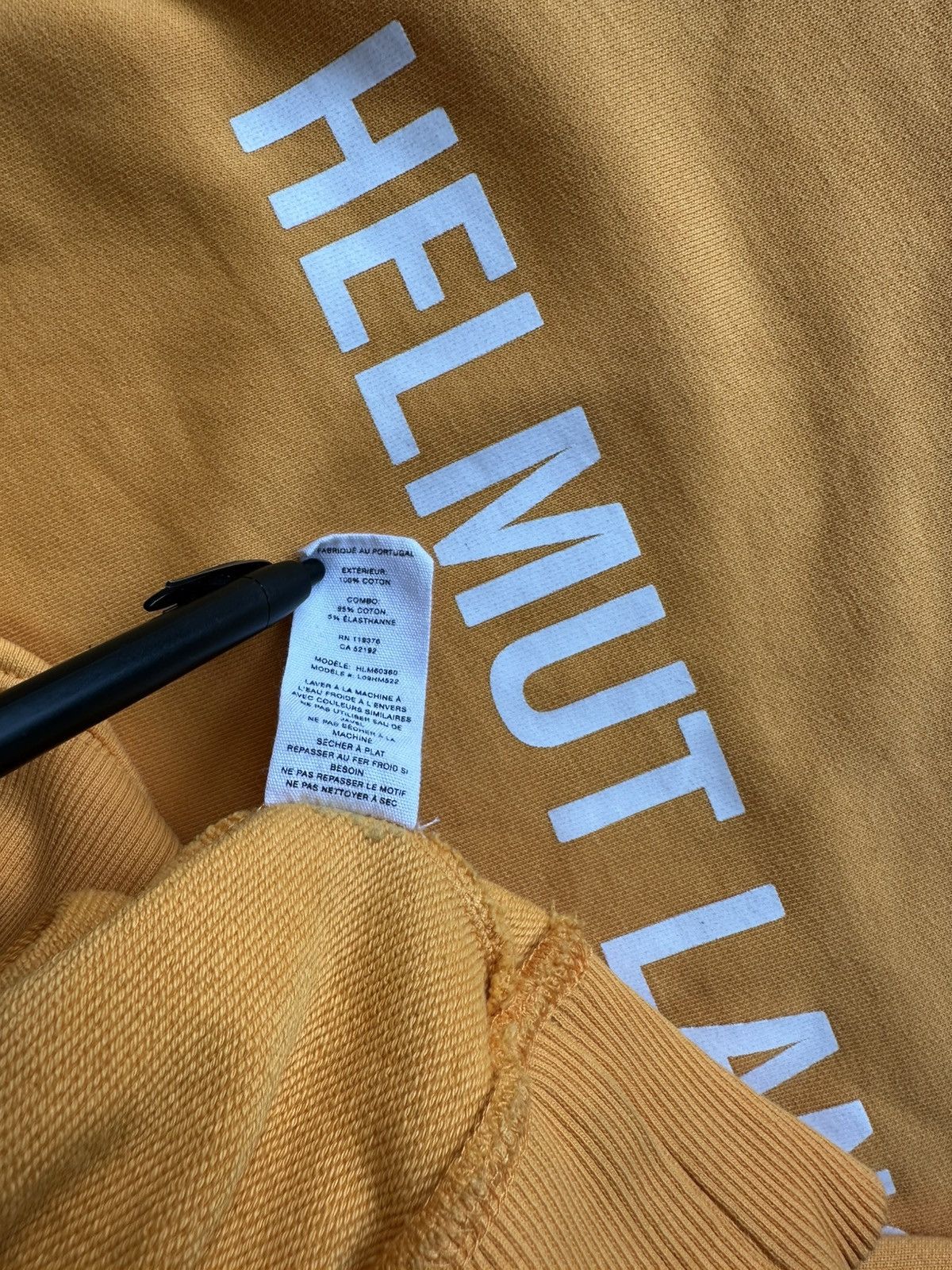 Helmut Lang Helmut lang core logo L/S orange Size US XL / EU 56 / 4 - 5 Thumbnail