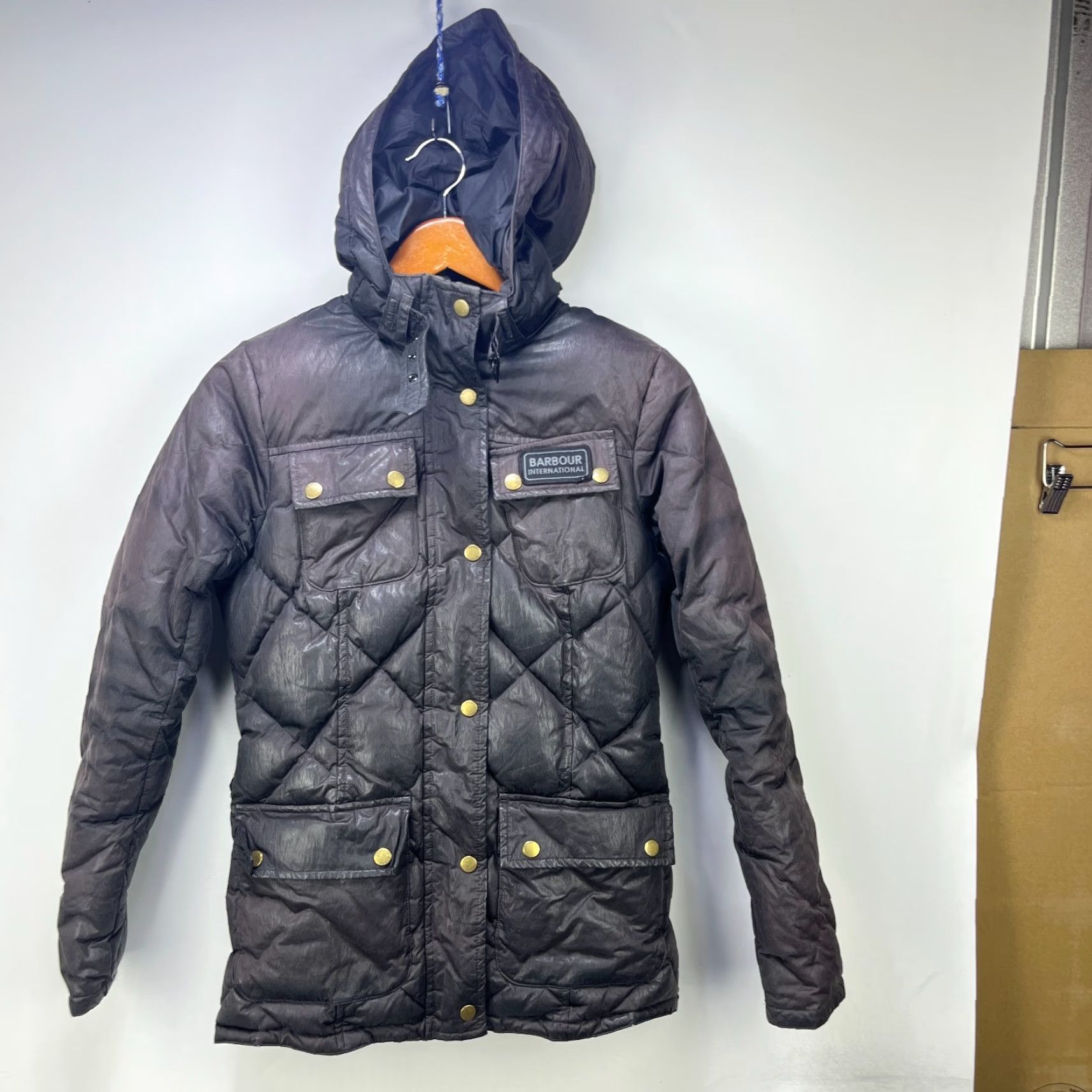 Barbour VINTAGE Barbour Jacket Women 8 Brown Puffer Nation Down Size M / US 6-8 / IT 42-44 - 2 Thumbnail