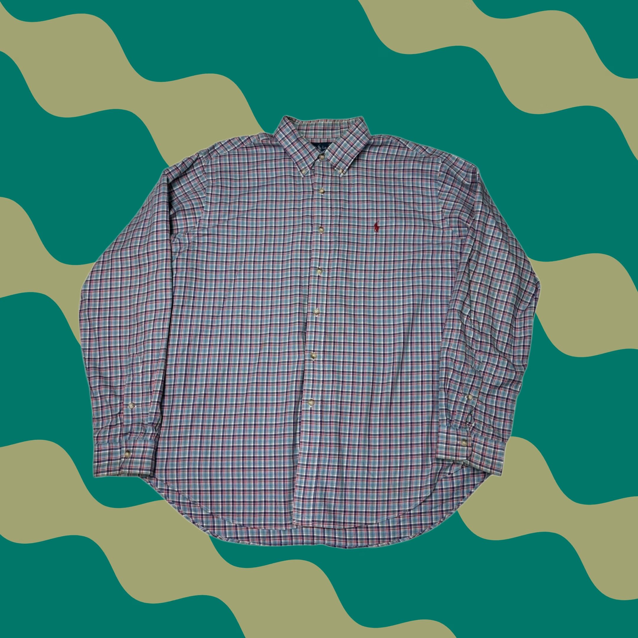 Ralph Lauren Ralph Lauren Shirt Classic Fit Plaid Button Down Red Blue XXL Men's Size US XXL / EU 58 / 5 - 1 Thumbnail