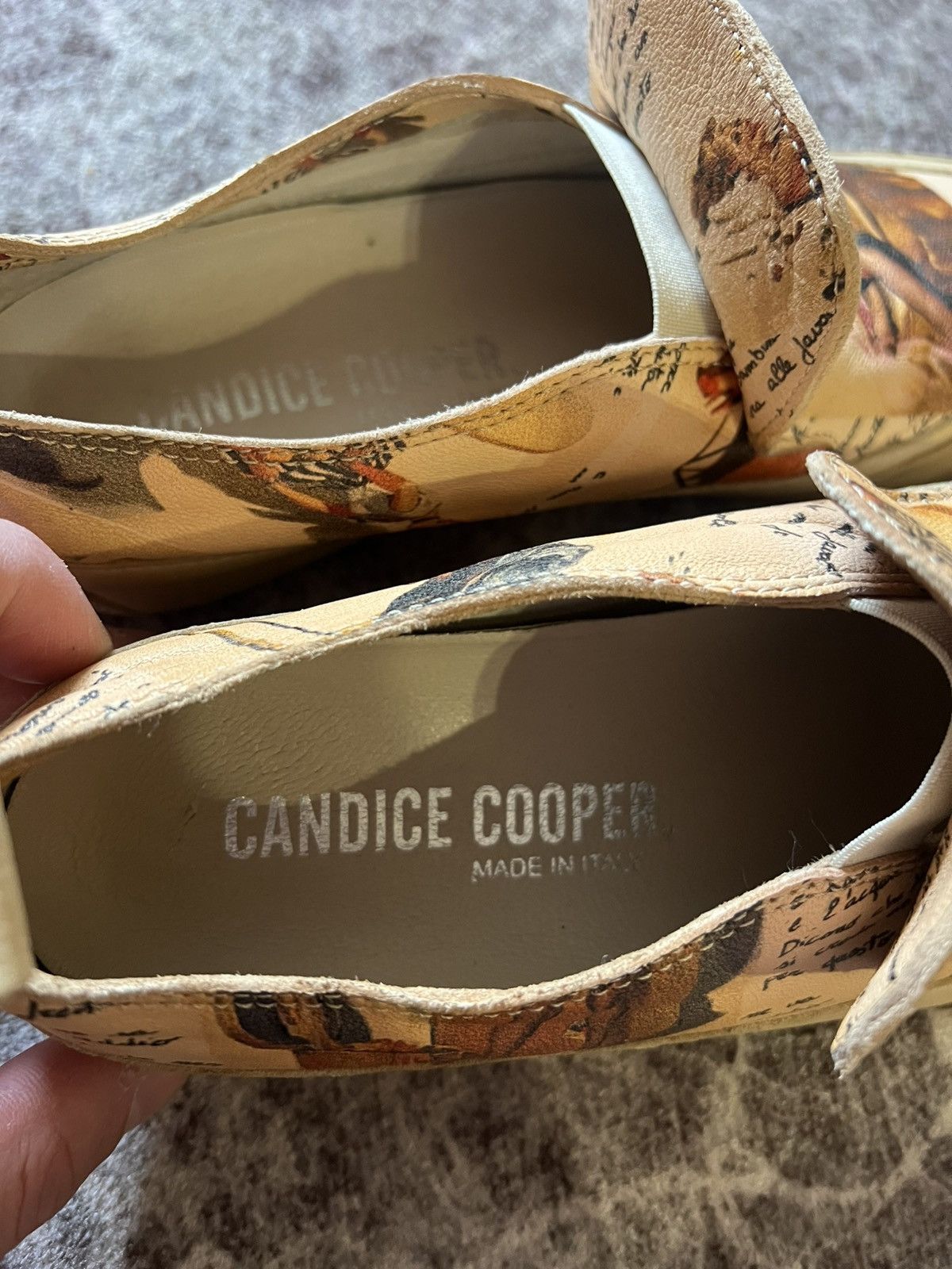 Other CANDICE COOPER HIGH TOP LEATHER SNEAKERS BEIGE Size 37 Size US 7 / IT 37 - 7 Thumbnail