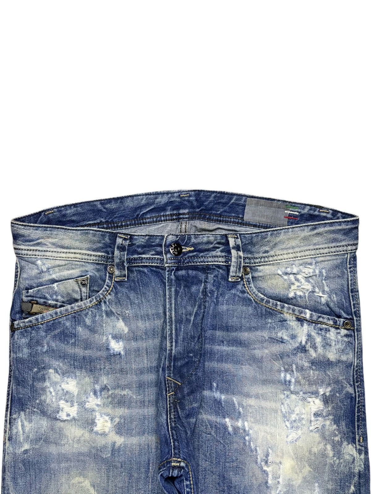 Diesel × Diesel Black Gold Vintage Italy Diesel Blue Eyecons 2013/2 Edition Jeans Size US 33 - 4 Thumbnail